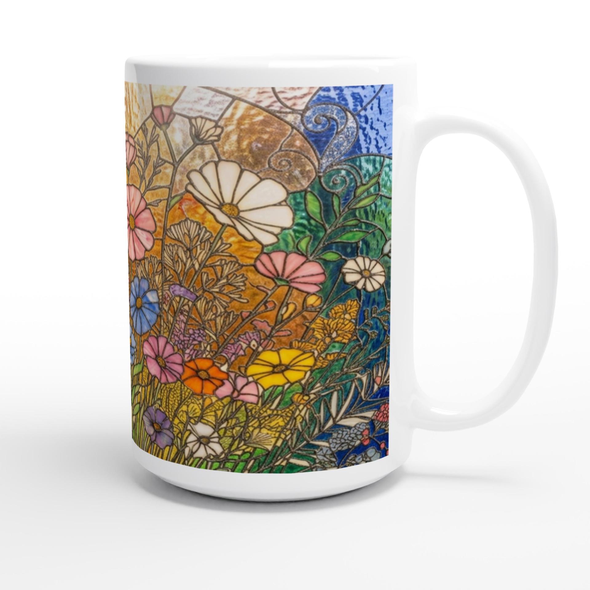 Floral Cups -  Large and Small Ceramic Mugs