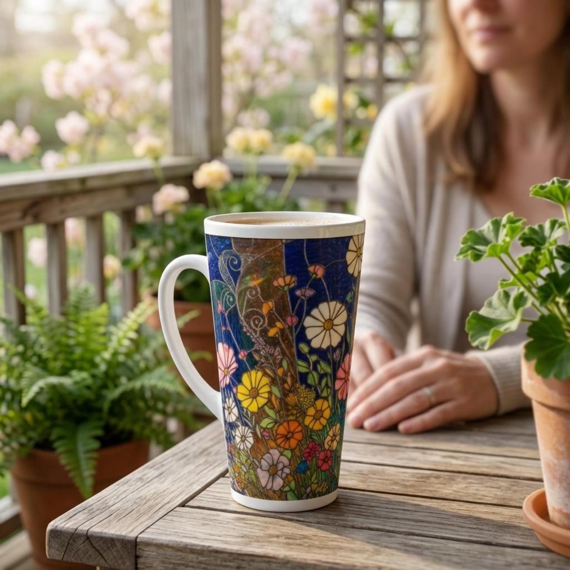 Latte 17oz Ceramic Mug - Coffee or Tea Cup, Extra Tall