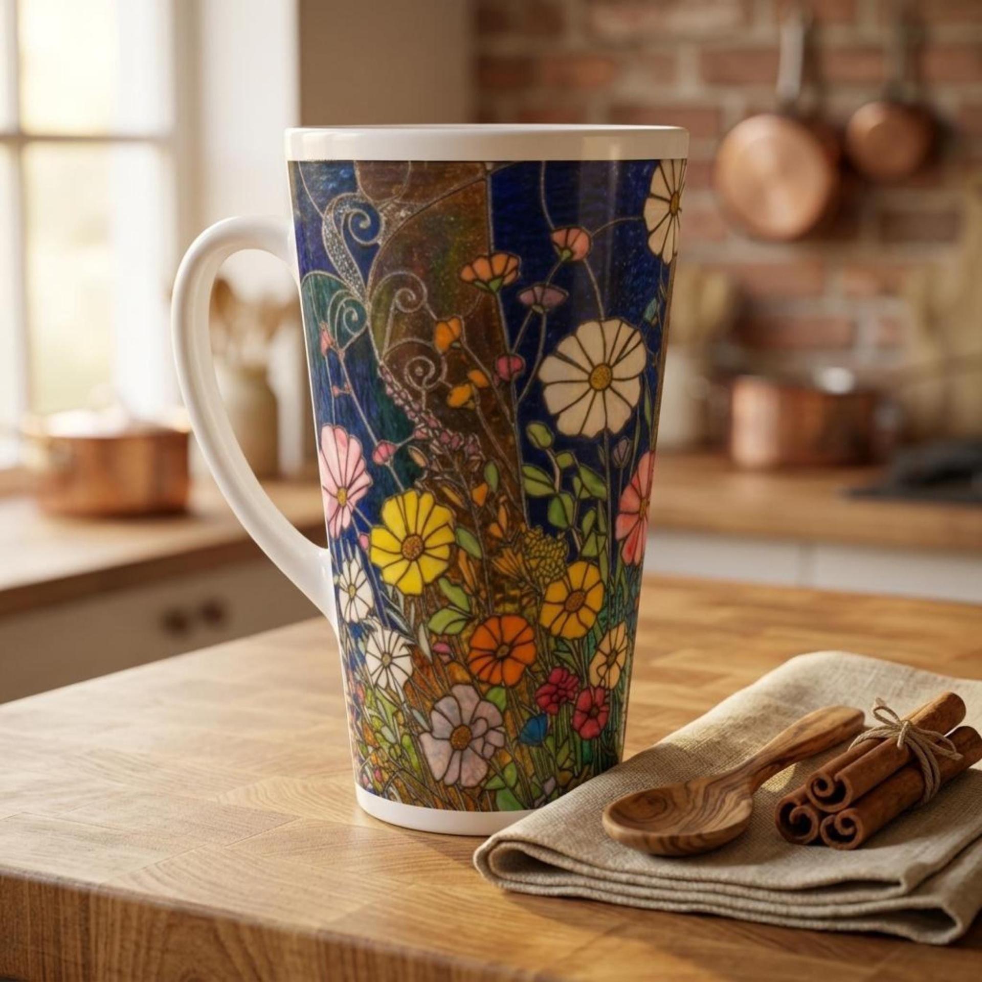 Latte 17oz Ceramic Mug - Coffee or Tea Cup, Extra Tall
