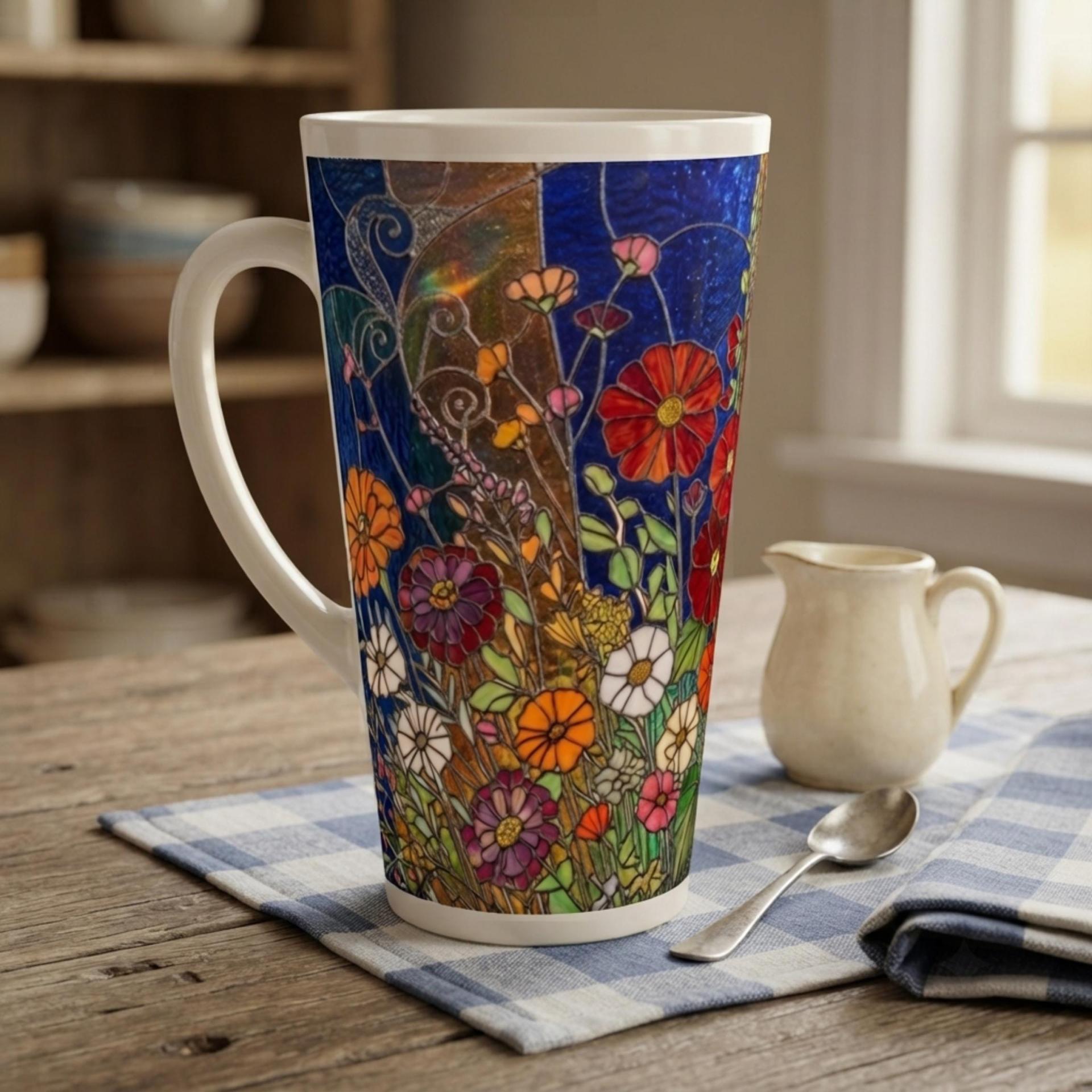 Latte 17oz Ceramic Mug - Coffee or Tea Cup, Extra Tall