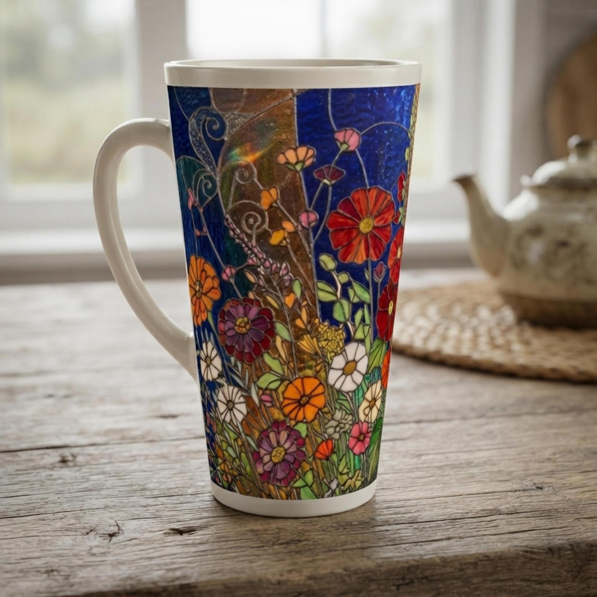 Latte 17oz Ceramic Mug - Coffee or Tea Cup, Extra Tall