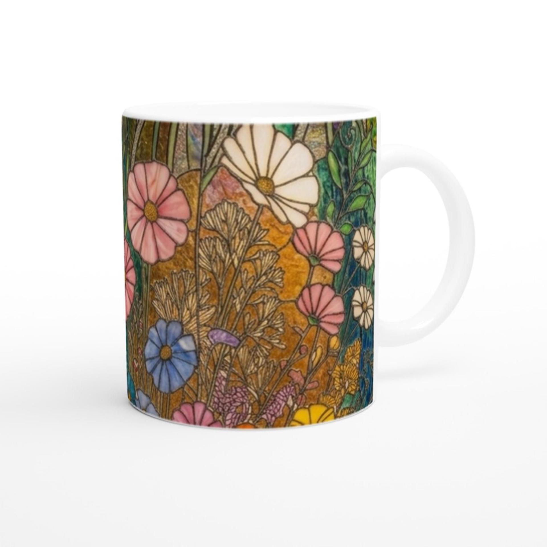 Floral Cups -  Large and Small Ceramic Mugs