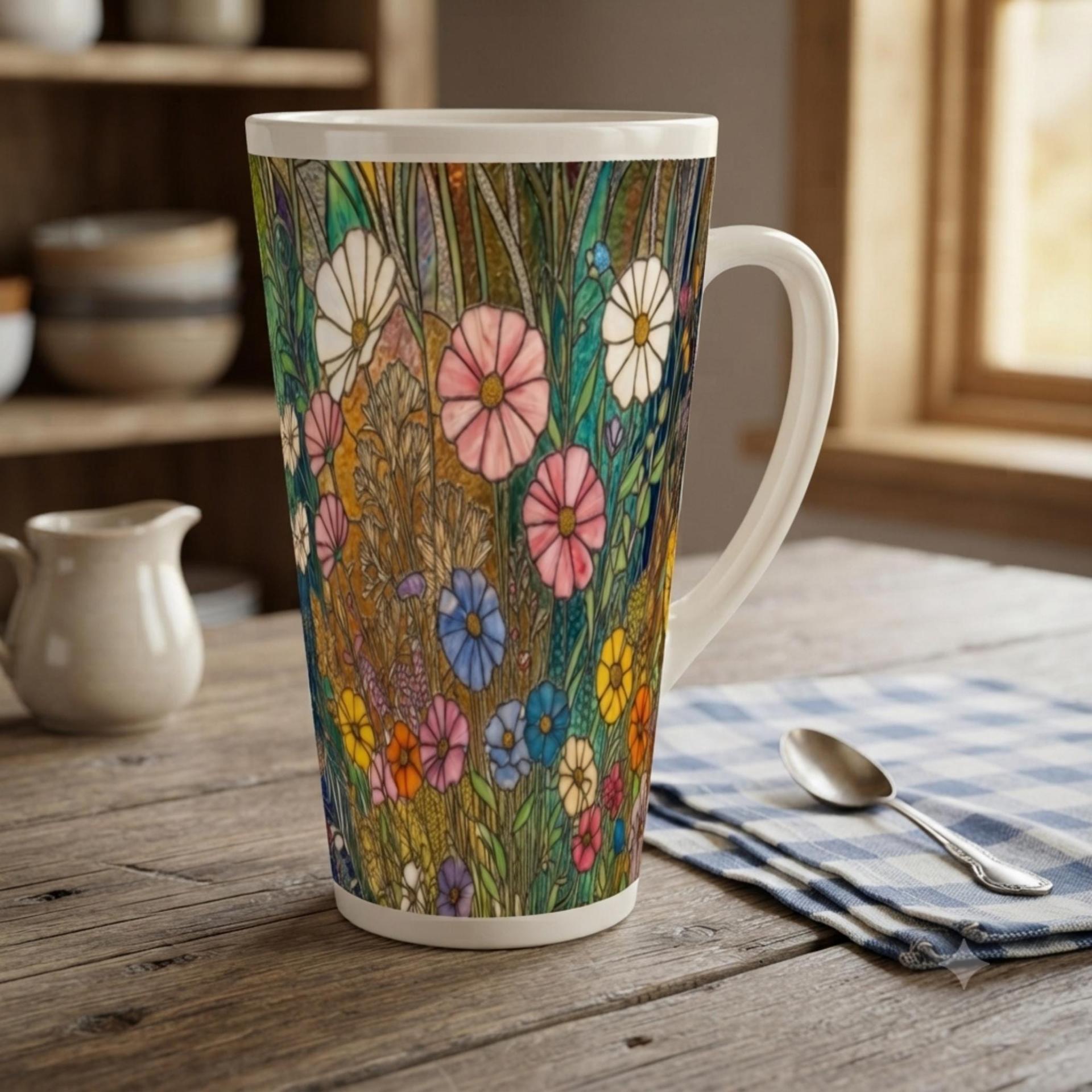 Latte 17oz Ceramic Mug - Coffee or Tea Cup, Extra Tall