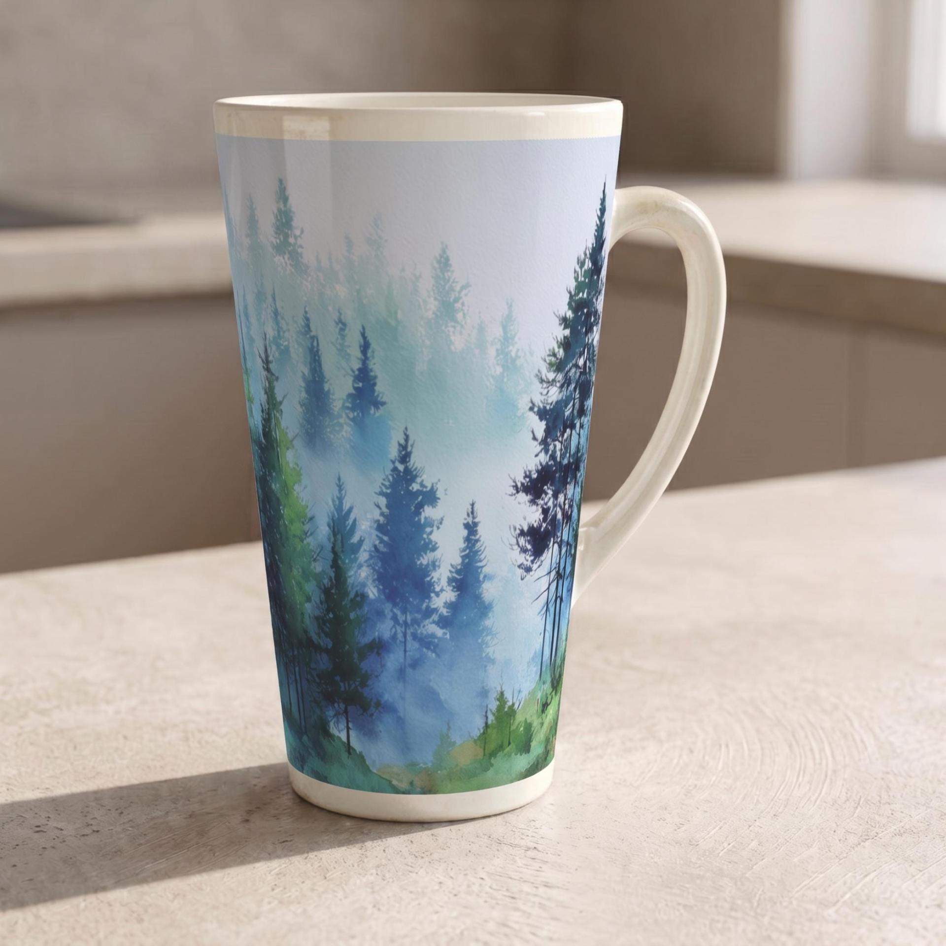 Latte 17oz Ceramic Mug - Coffee or Tea Cup, Extra Tall