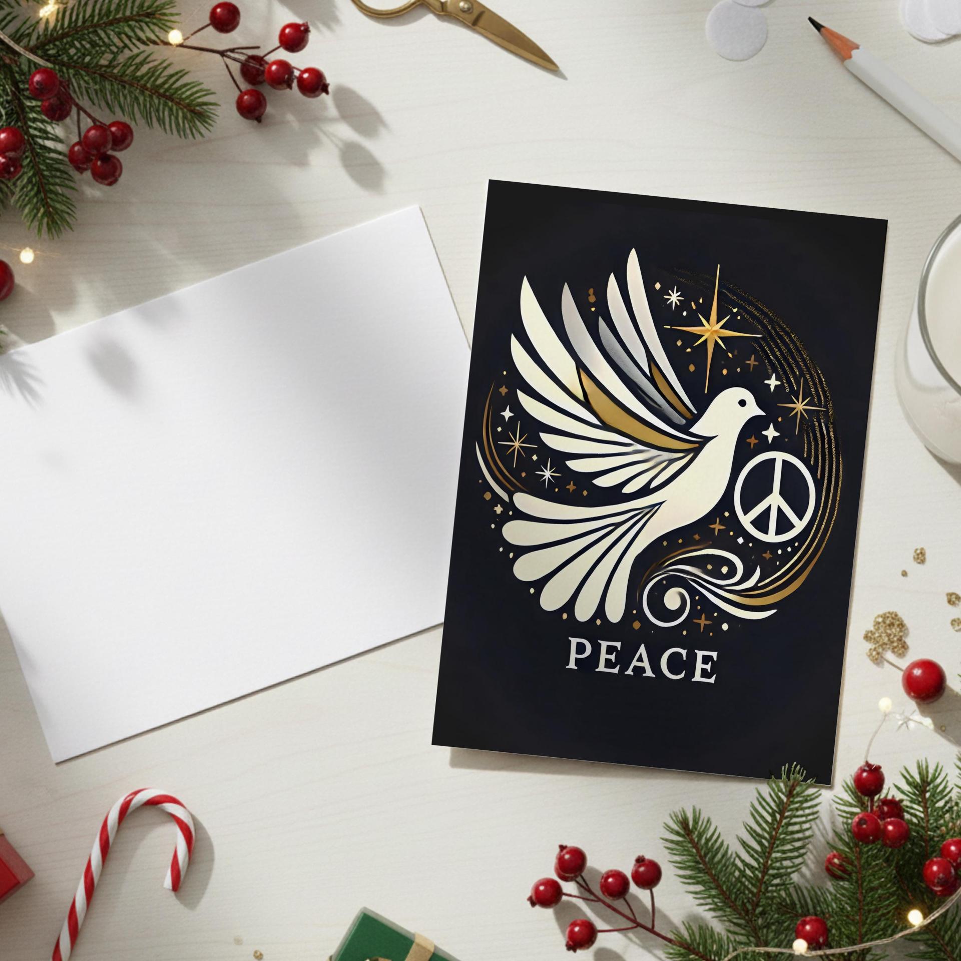 Dove of Peace - Christmas Card - Single or Bulk Pack of Christmas Greeting Cards