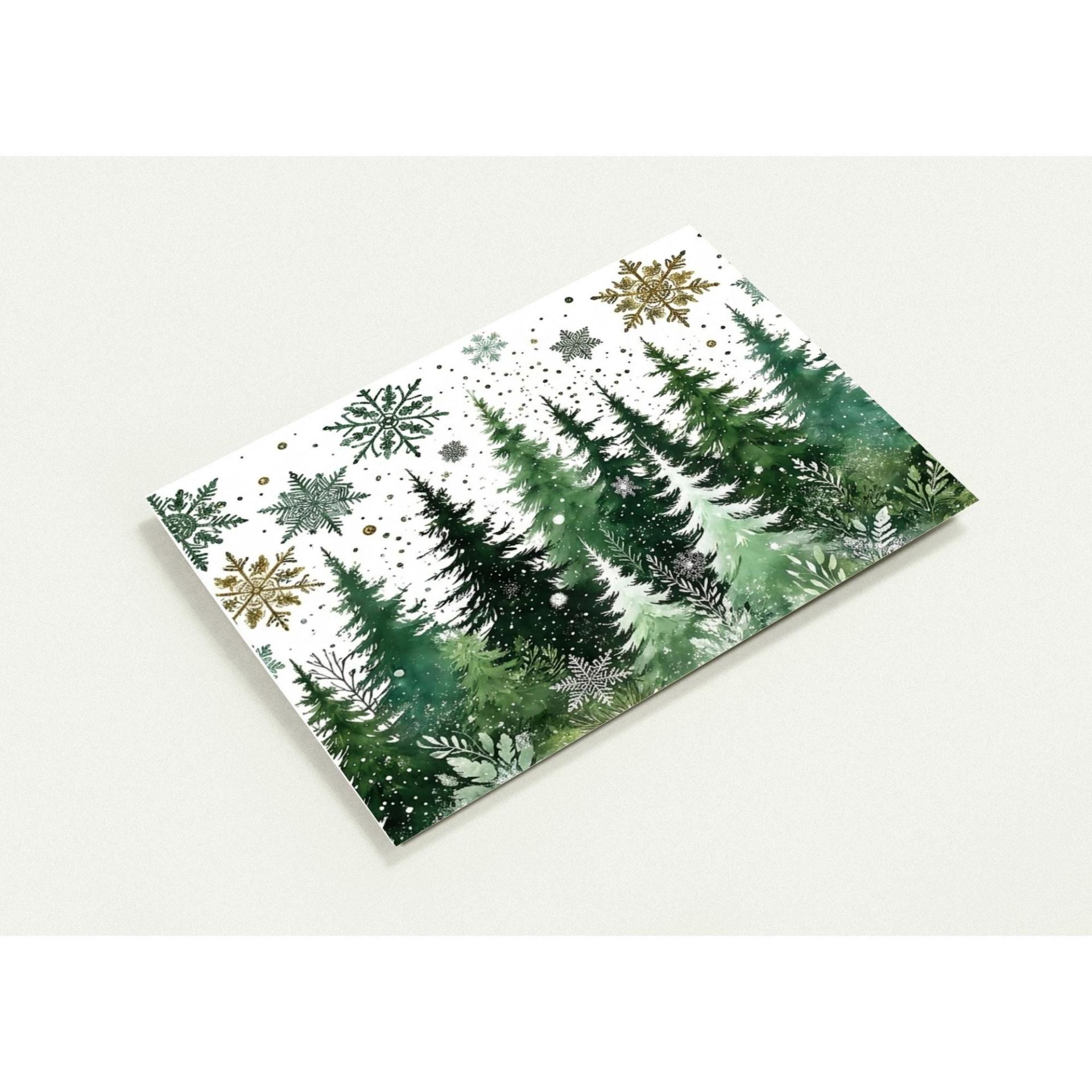 Christmas Gift Cards, Large Note Card, Money Card