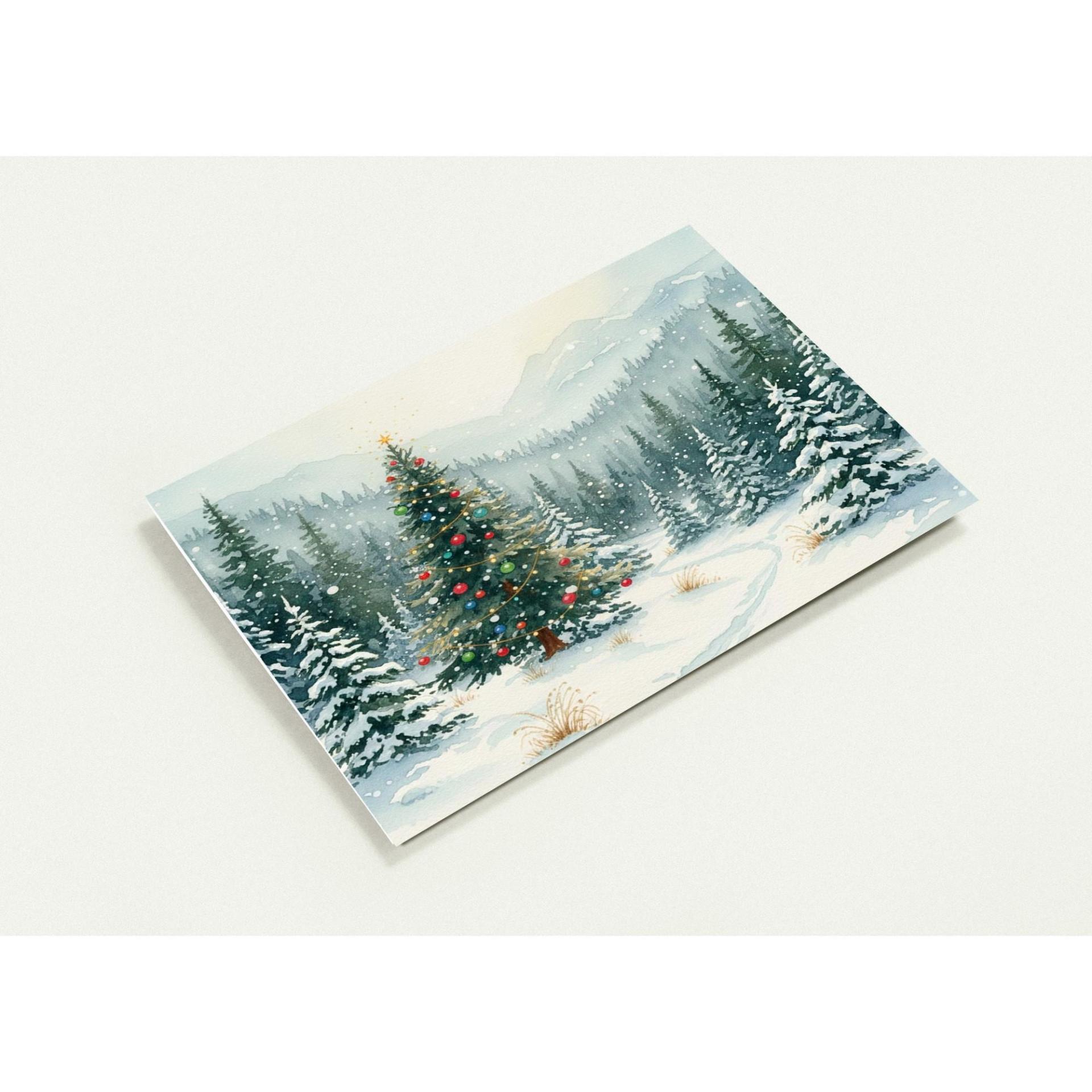 Christmas Gift Cards, Large Note Card, Money Card