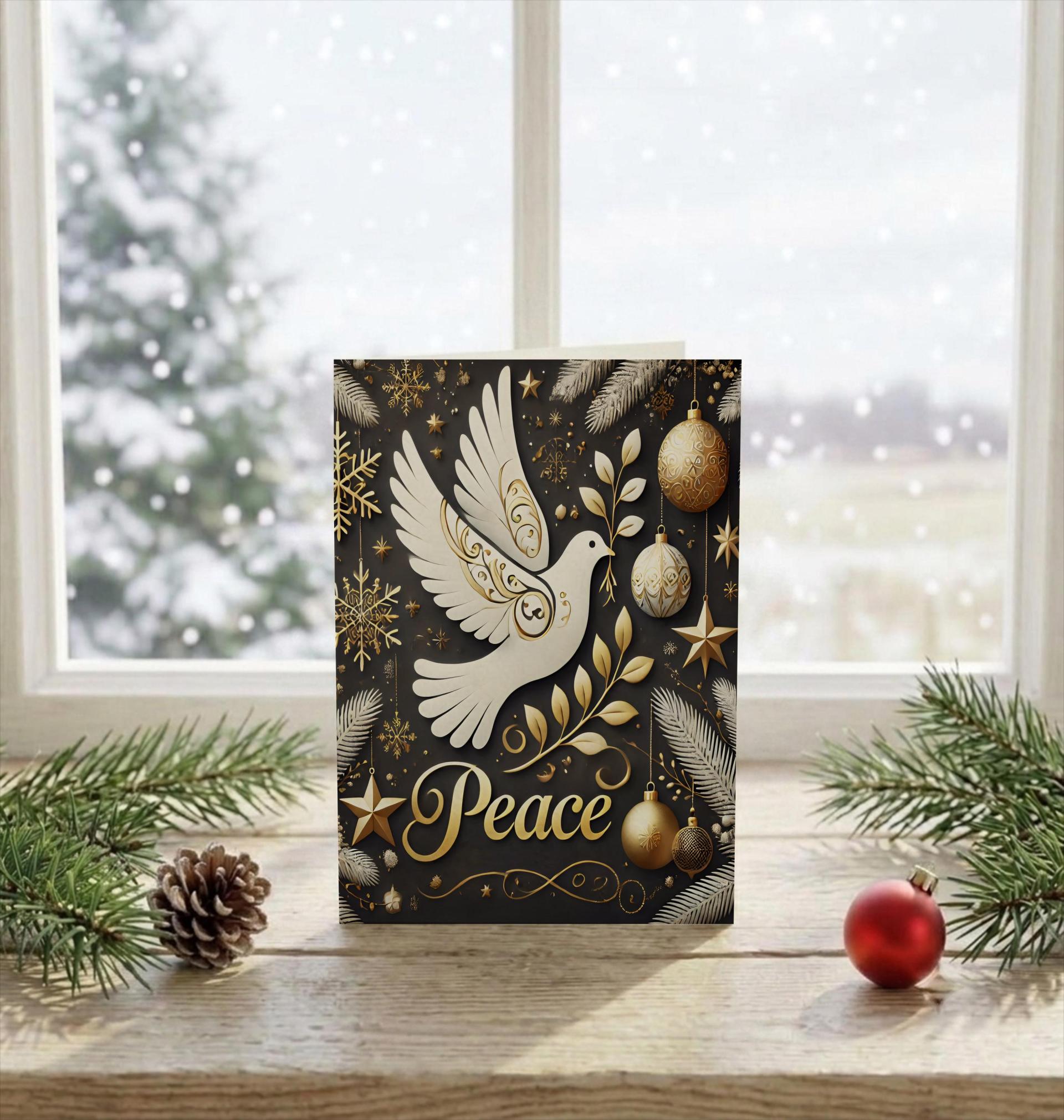 Dove of Peace - Christmas Card - Bulk Pack of Christmas Greeting Cards