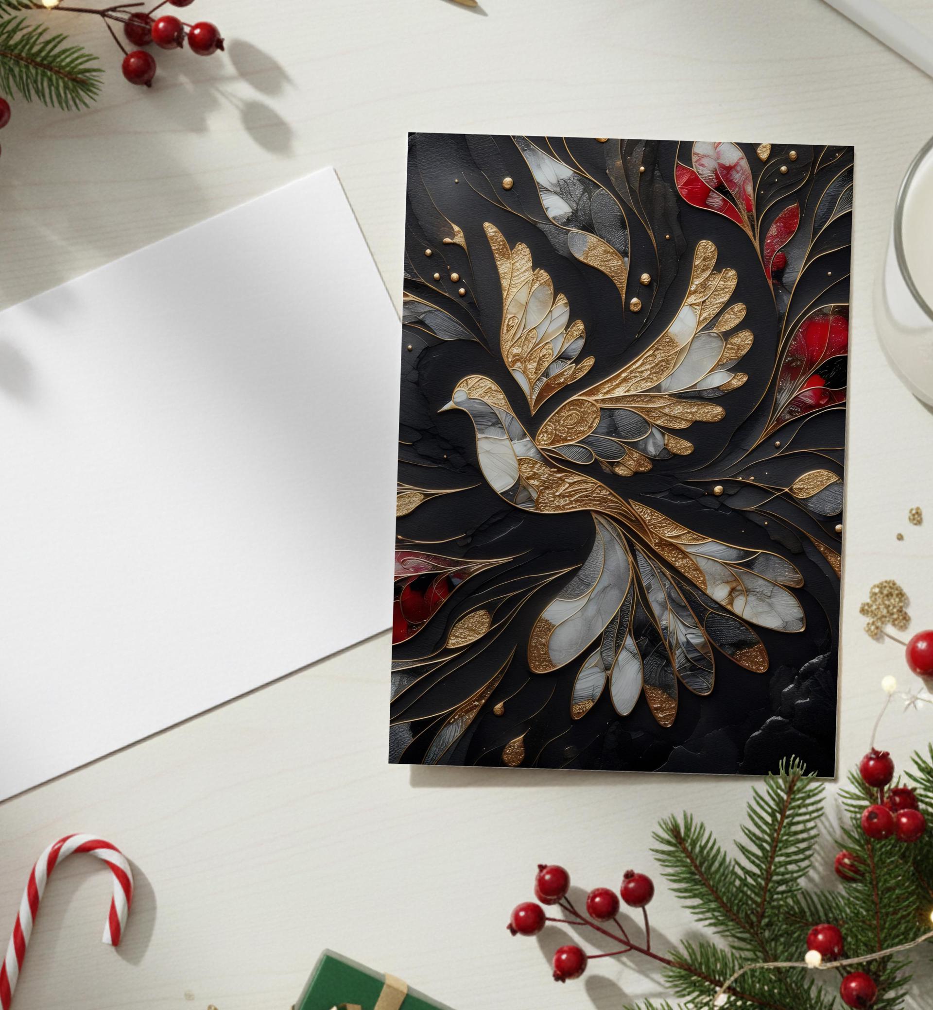 Dove of Peace - Christmas Card - Single or Bulk Pack of Christmas Greeting Cards