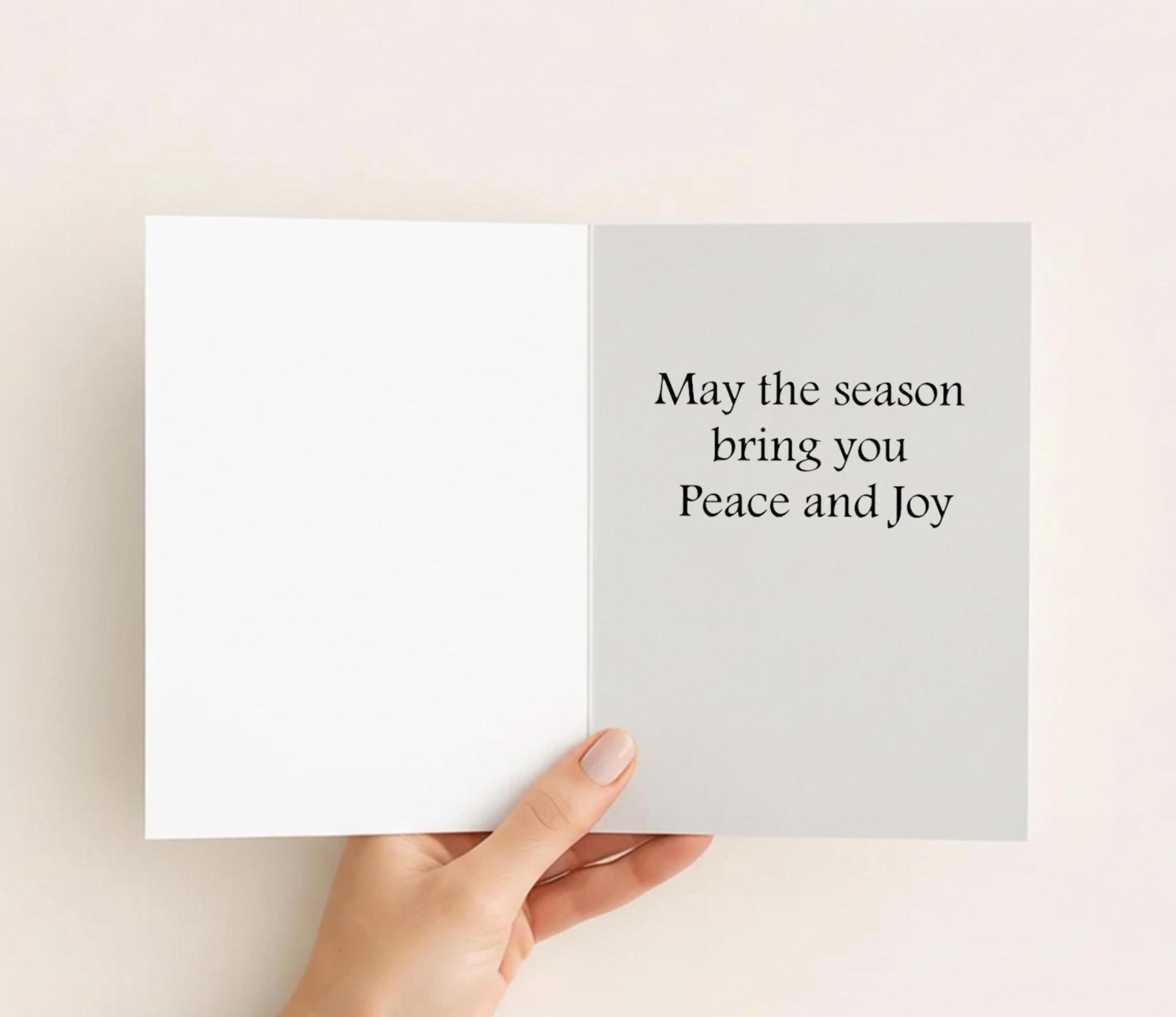 5 Pack, Dove of Peace, Holiday Greeting Cards, Bulk Pack of Christmas Gift Cards