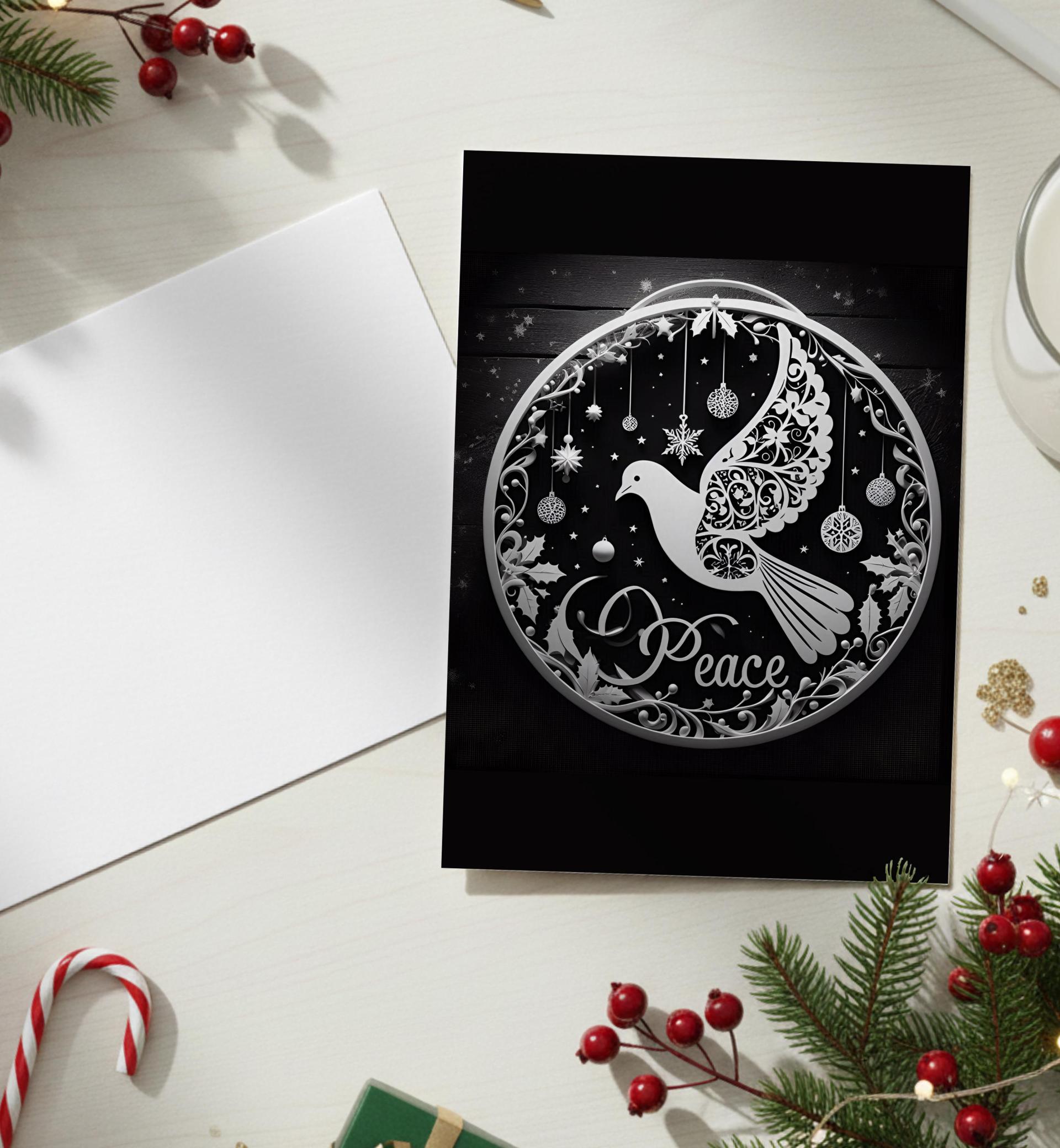 Dove of Peace, Set of 4 Designs, Christmas Cards, Holiday Bulk Pack of Cards