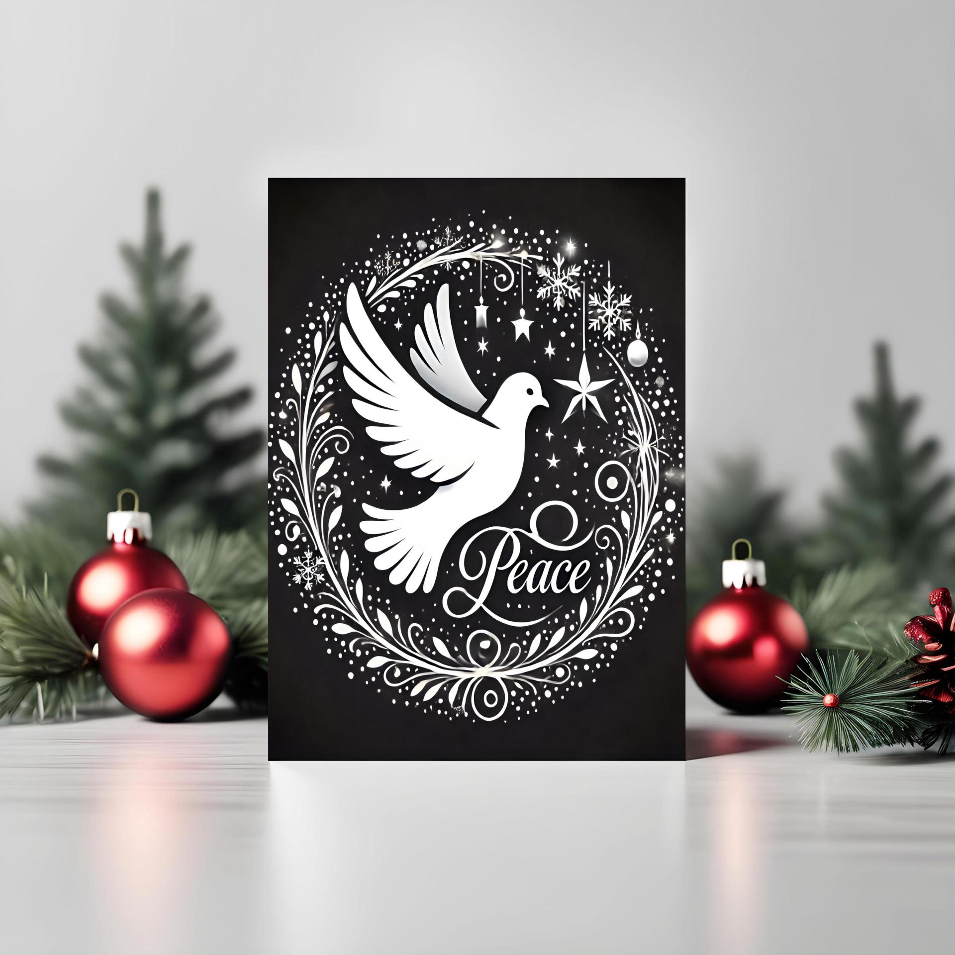 Dove of Peace, Set of 4 Designs, Christmas Cards, Holiday Bulk Pack of Cards