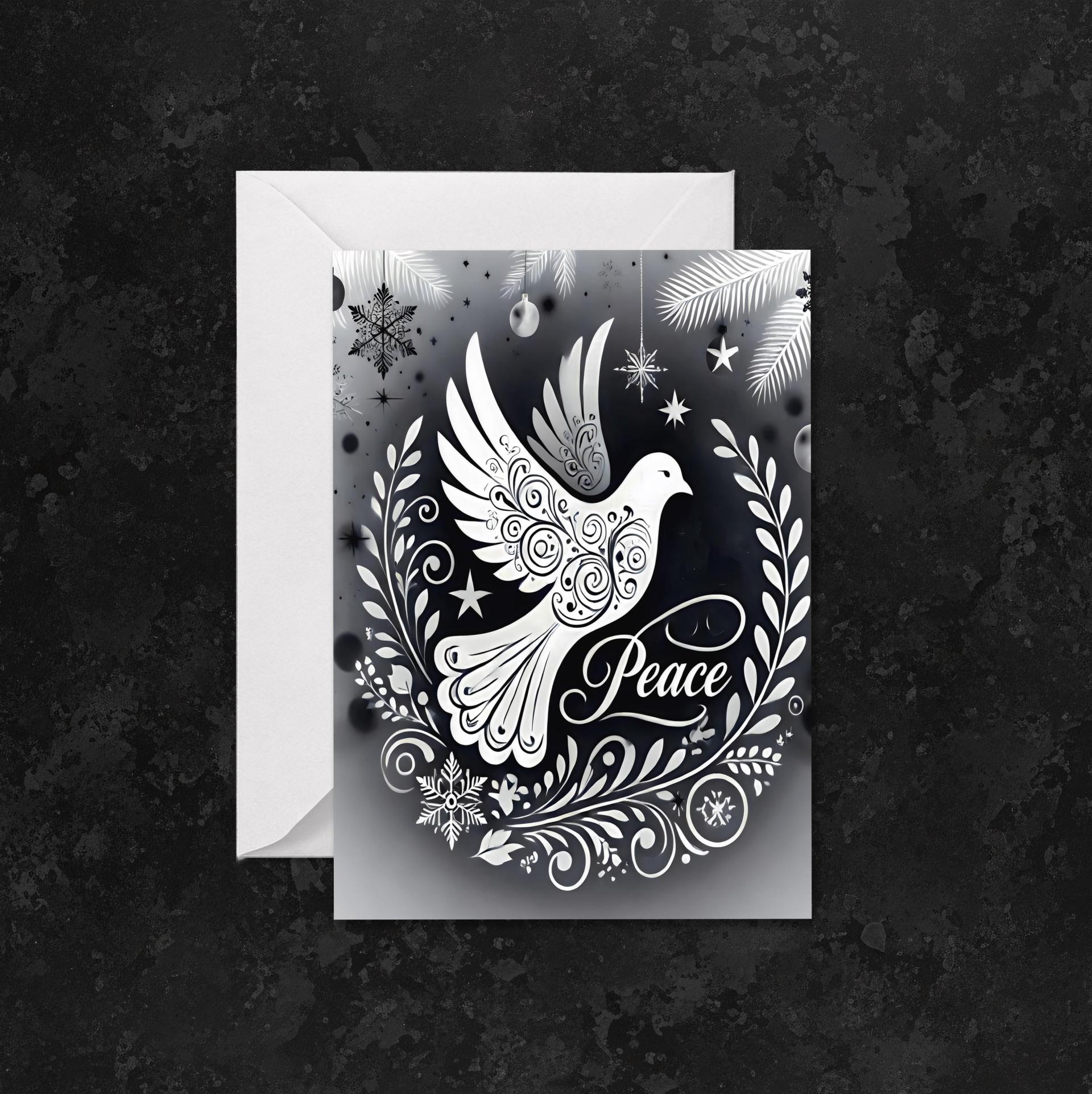 Dove of Peace - Christmas Card - Single or Bulk Pack of Christmas Greeting Cards