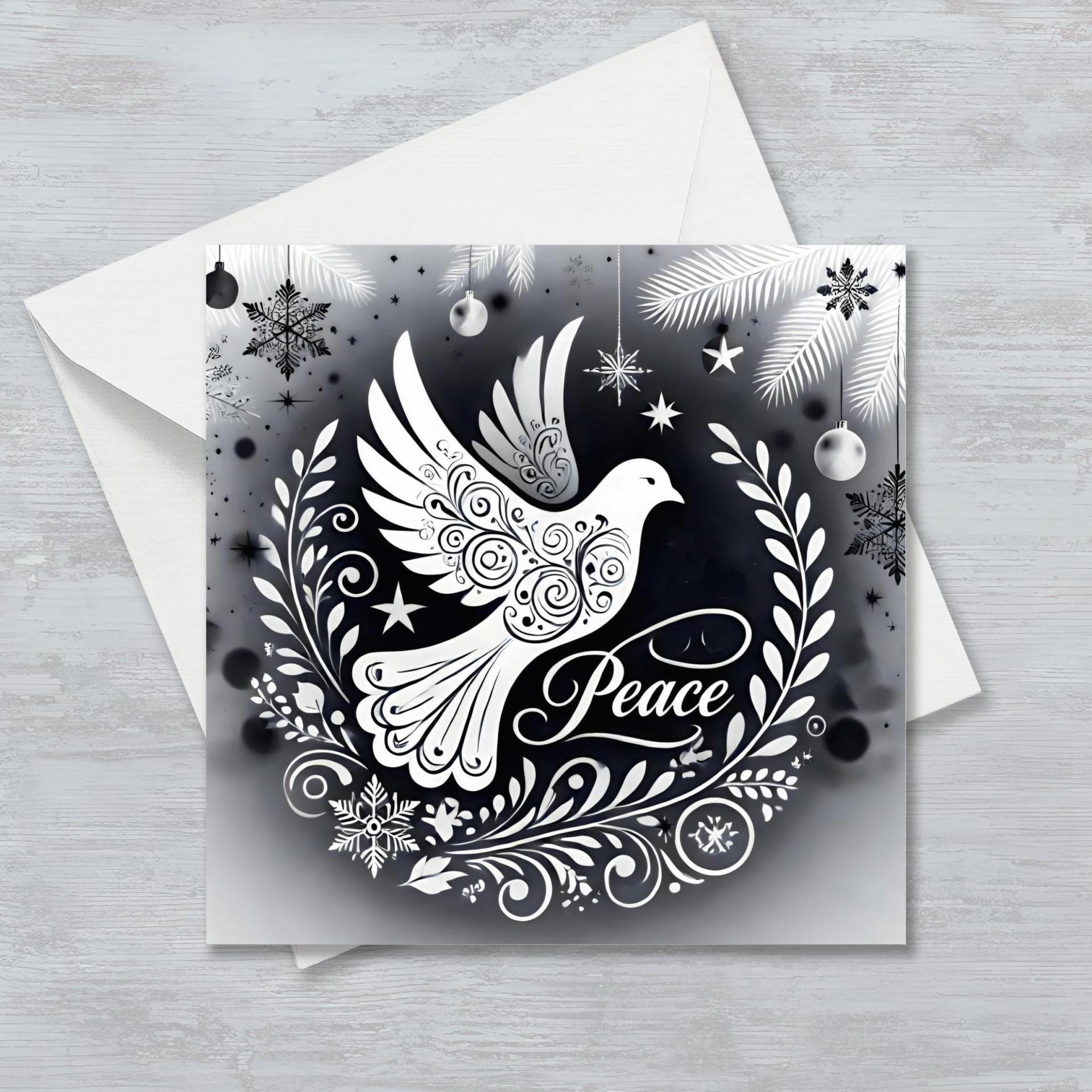 Dove of Peace - Christmas Card - Single or Bulk Pack of Christmas Greeting Cards