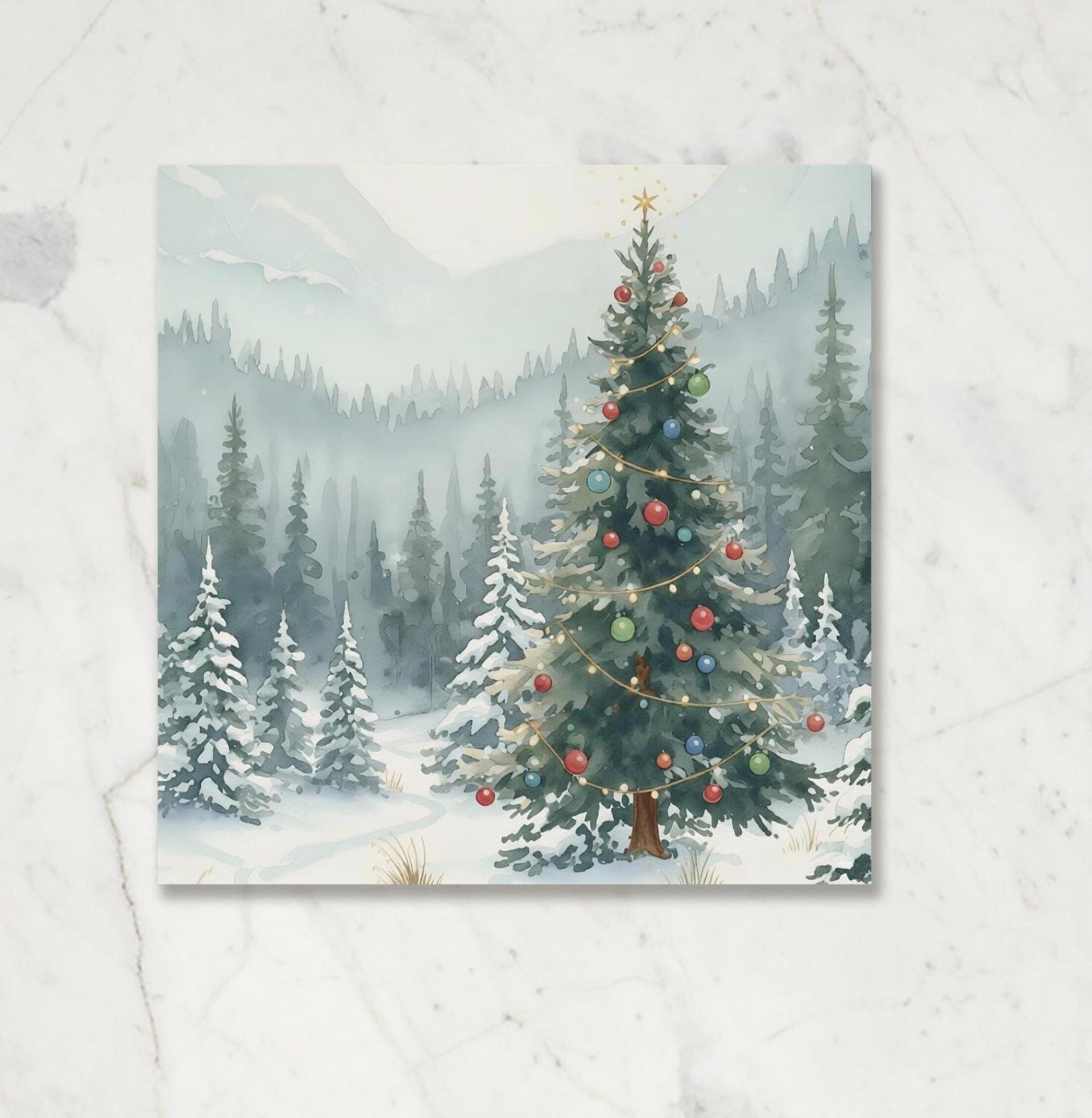 Christmas Gift Cards, Large Note Card, Money Card