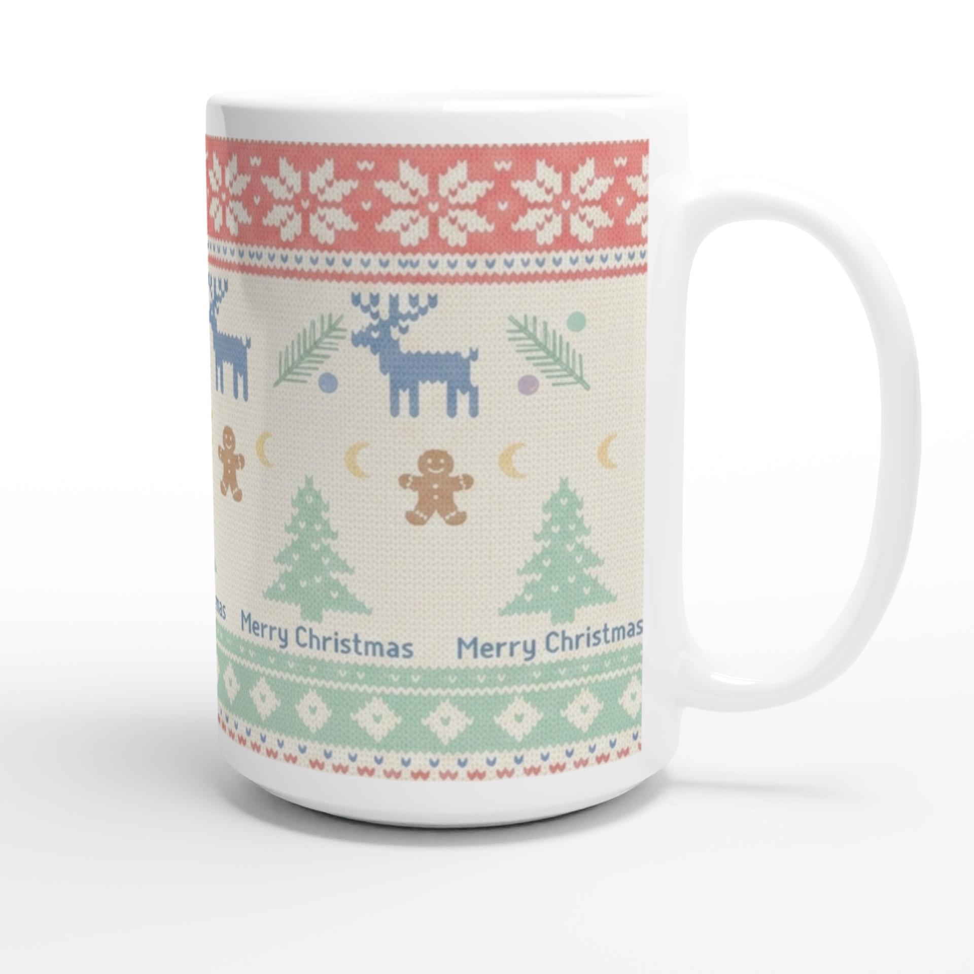 Christmas Mugs Set, Holiday Cup Set - Large and Small Cups