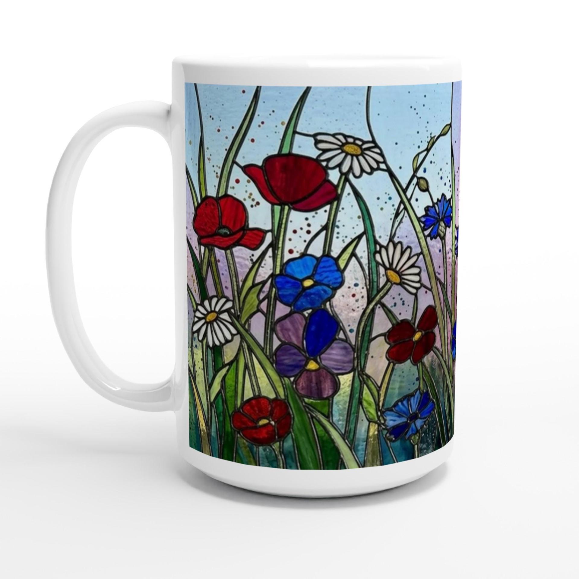 Floral Cups -  Large and Small Ceramic Mugs