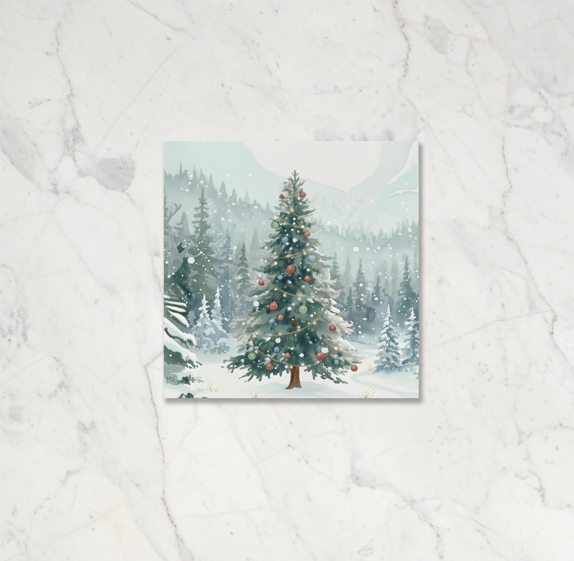 Christmas Gift Cards, Large Note Card, Money Card