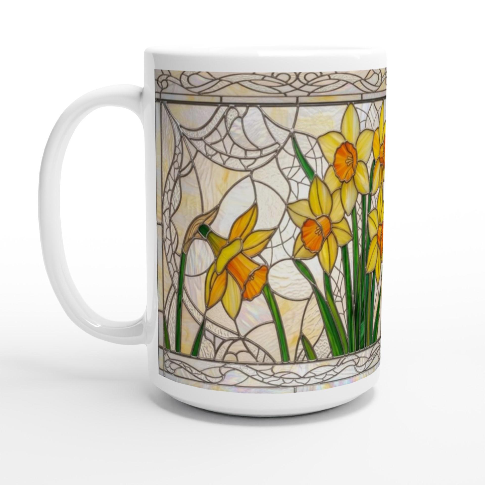 Floral Cups -  Large and Small Ceramic Mugs