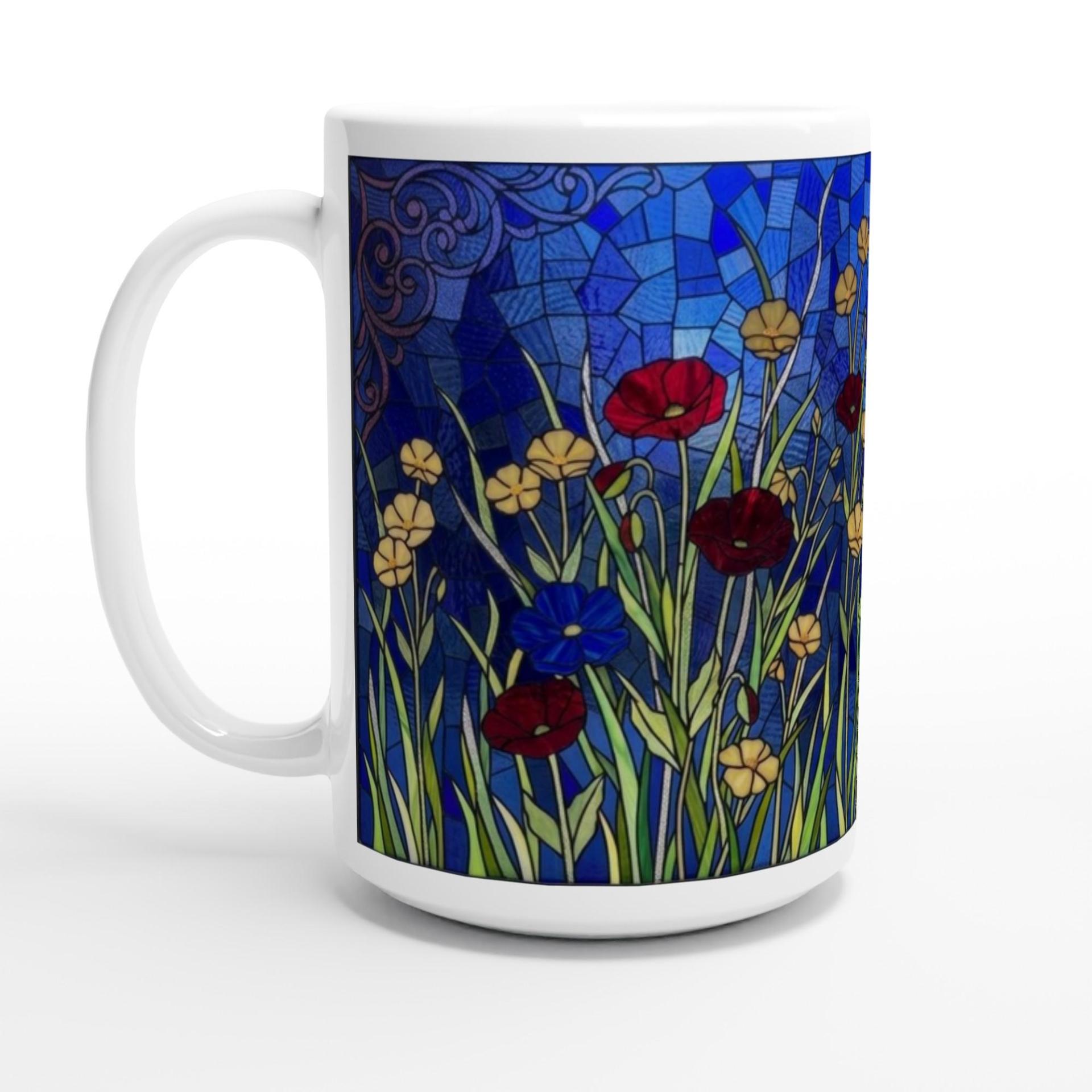 Floral Cups -  Large and Small Ceramic Mugs