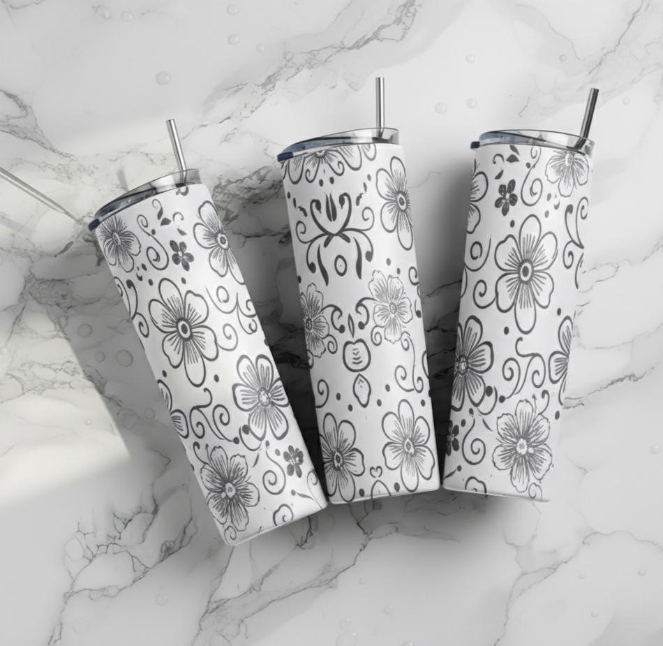 Skinny Tumbler, Large Stainless Steel Insulated Travel Mug
