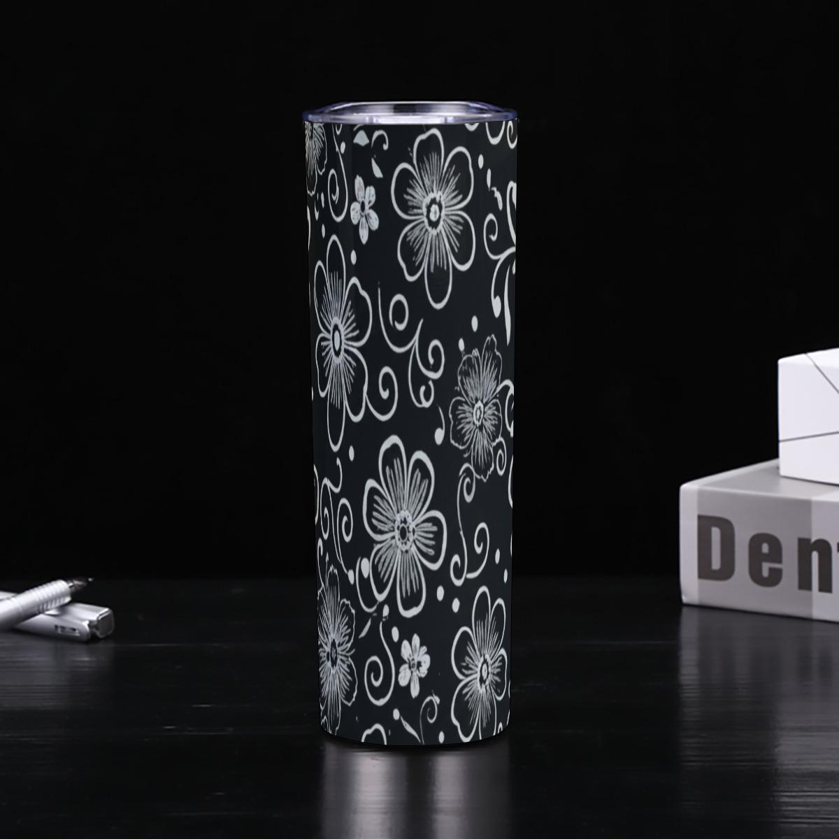 Extra Large Skinny Tumbler, 30oz and 20oz Stainless Steel Travel Mugs with Lids