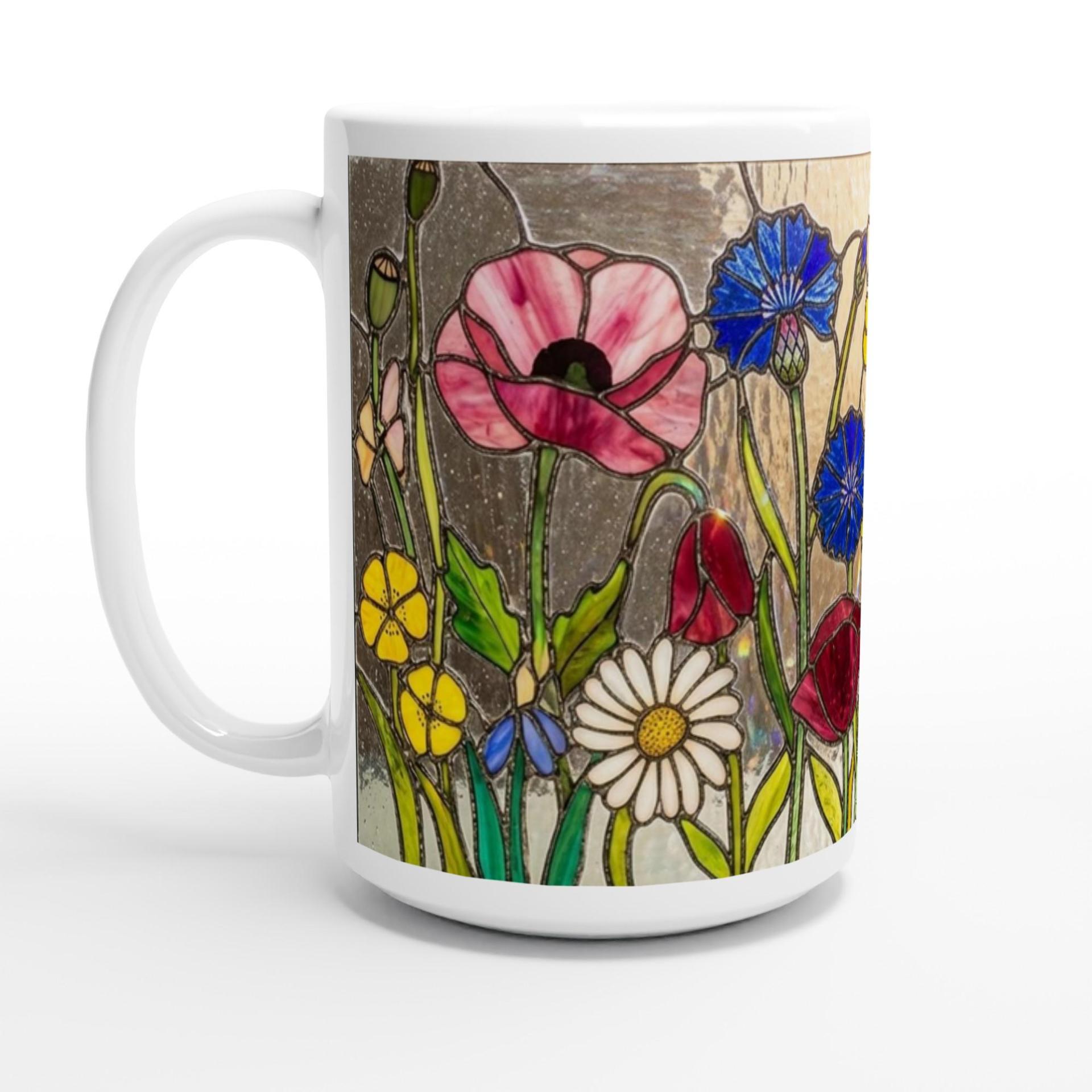 Floral Cups -  Large and Small Ceramic Mugs