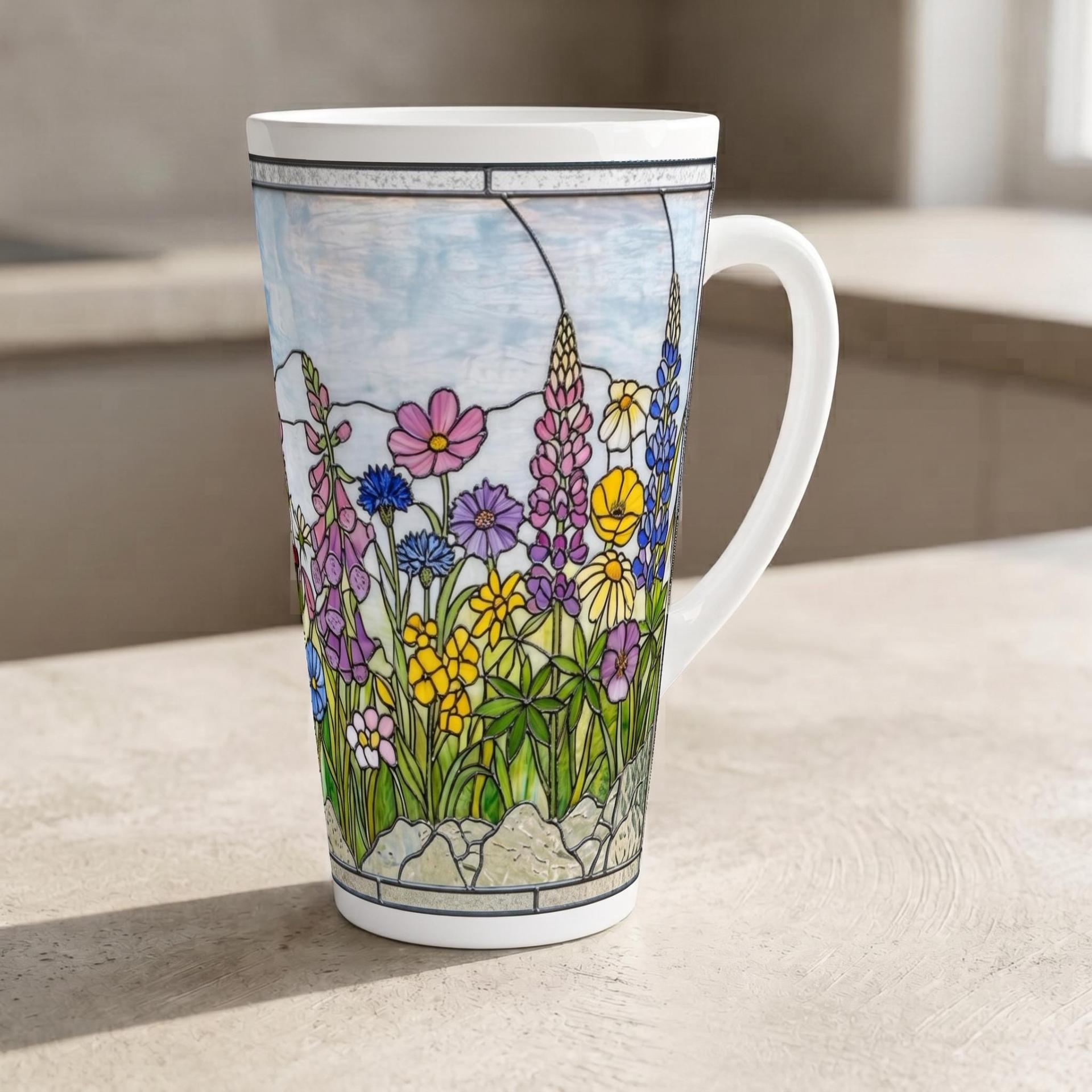 Latte 17oz Ceramic Mug - Coffee or Tea Cup, Extra Tall