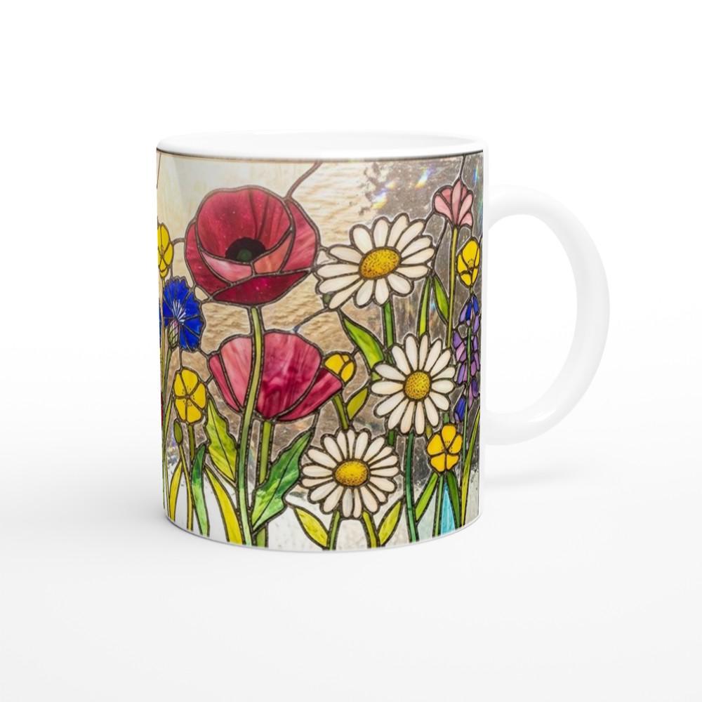Floral Cups -  Large and Small Ceramic Mugs
