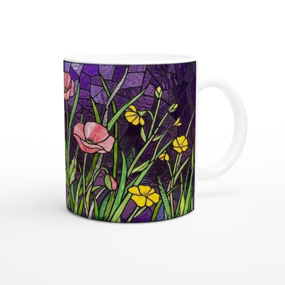 Floral Cups -  Large and Small Ceramic Mugs