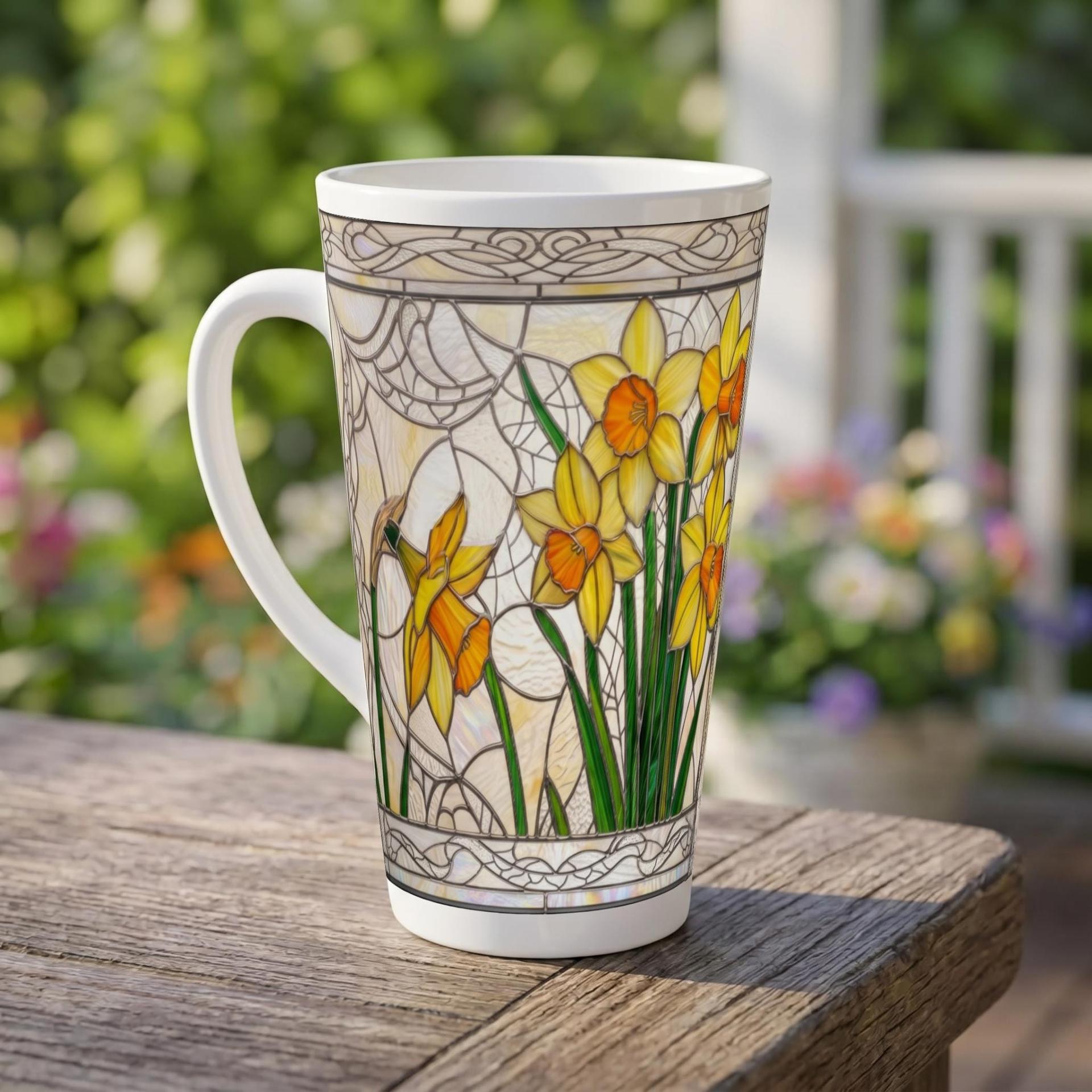 Latte 17oz Ceramic Mug - Coffee or Tea Cup, Extra Tall