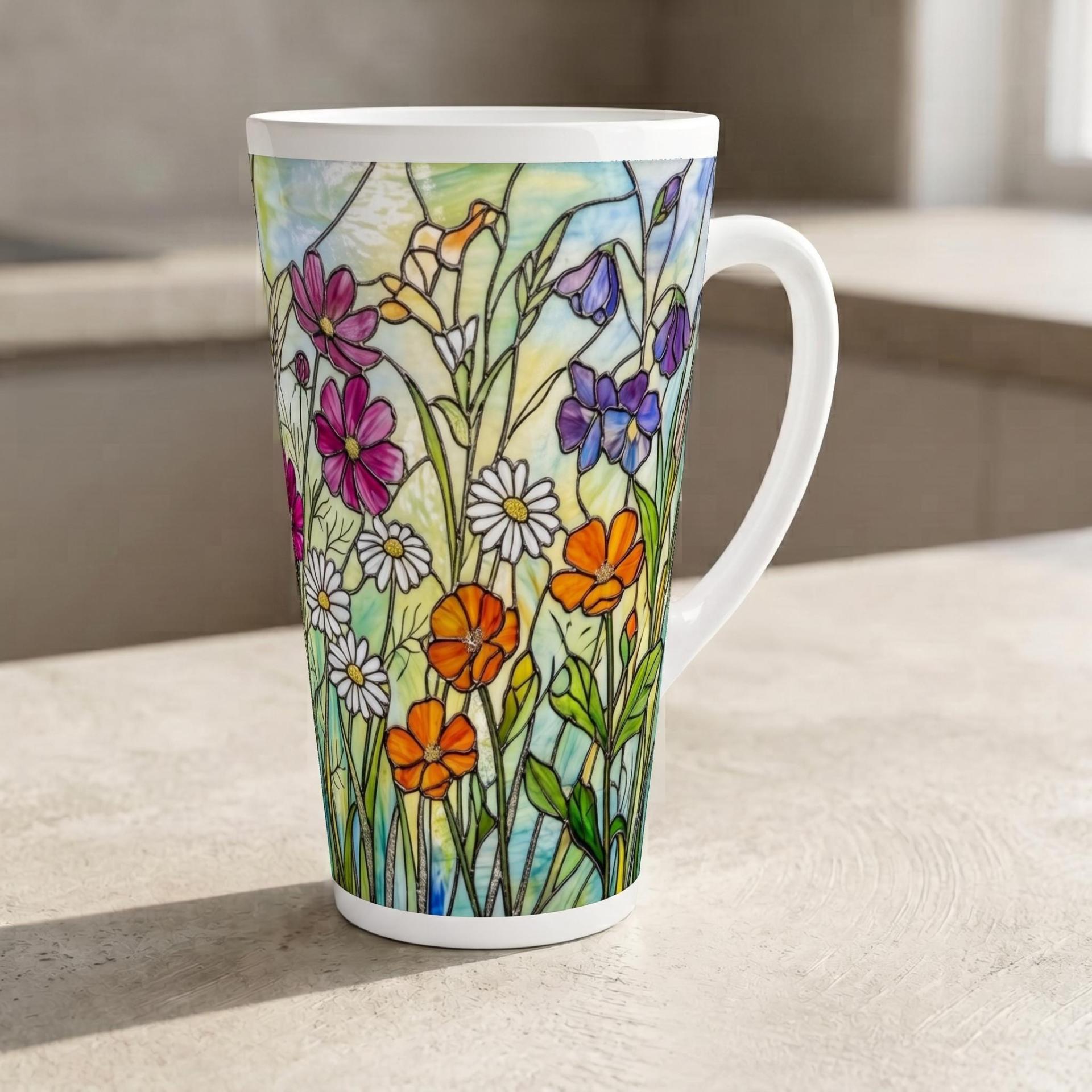Latte 17oz Ceramic Mug - Coffee or Tea Cup, Extra Tall