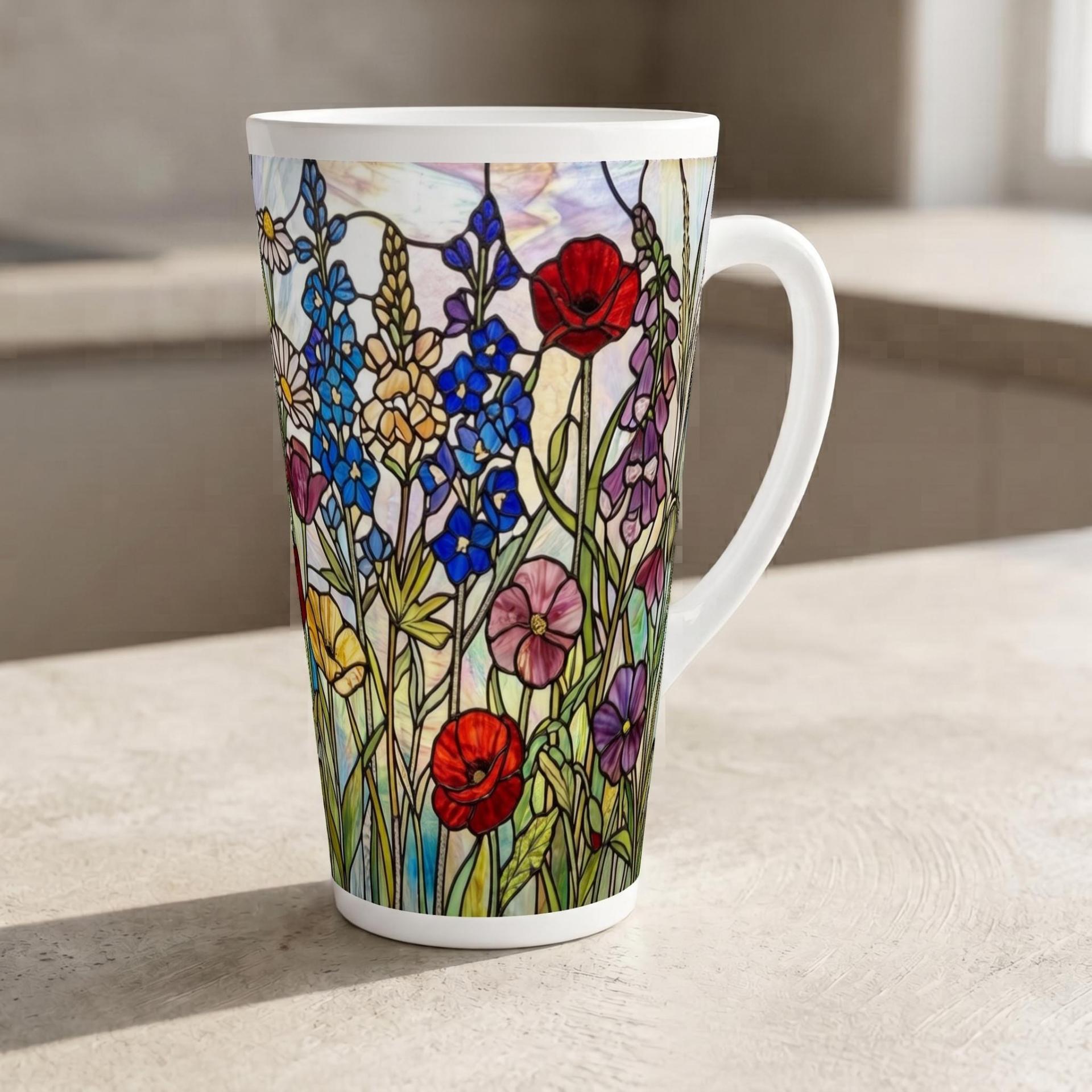 Latte 17oz Ceramic Mug - Coffee or Tea Cup, Extra Tall