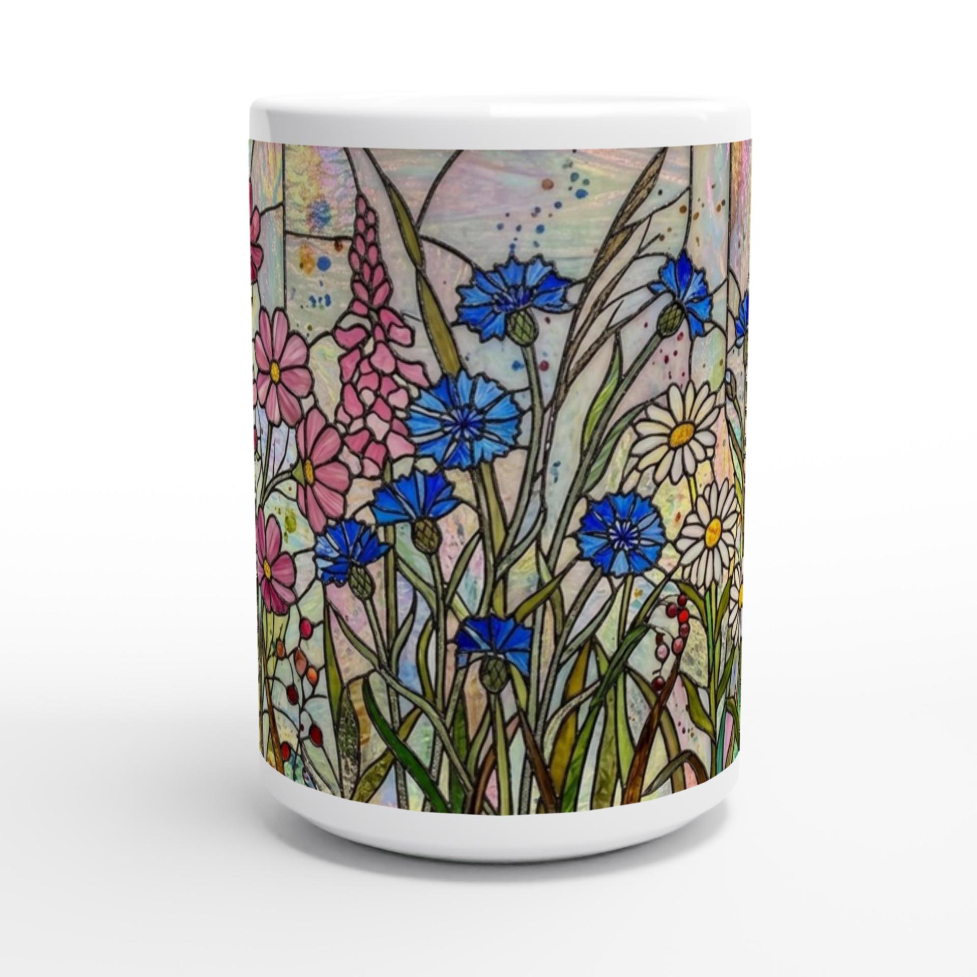 Floral Cups -  Large and Small Ceramic Mugs