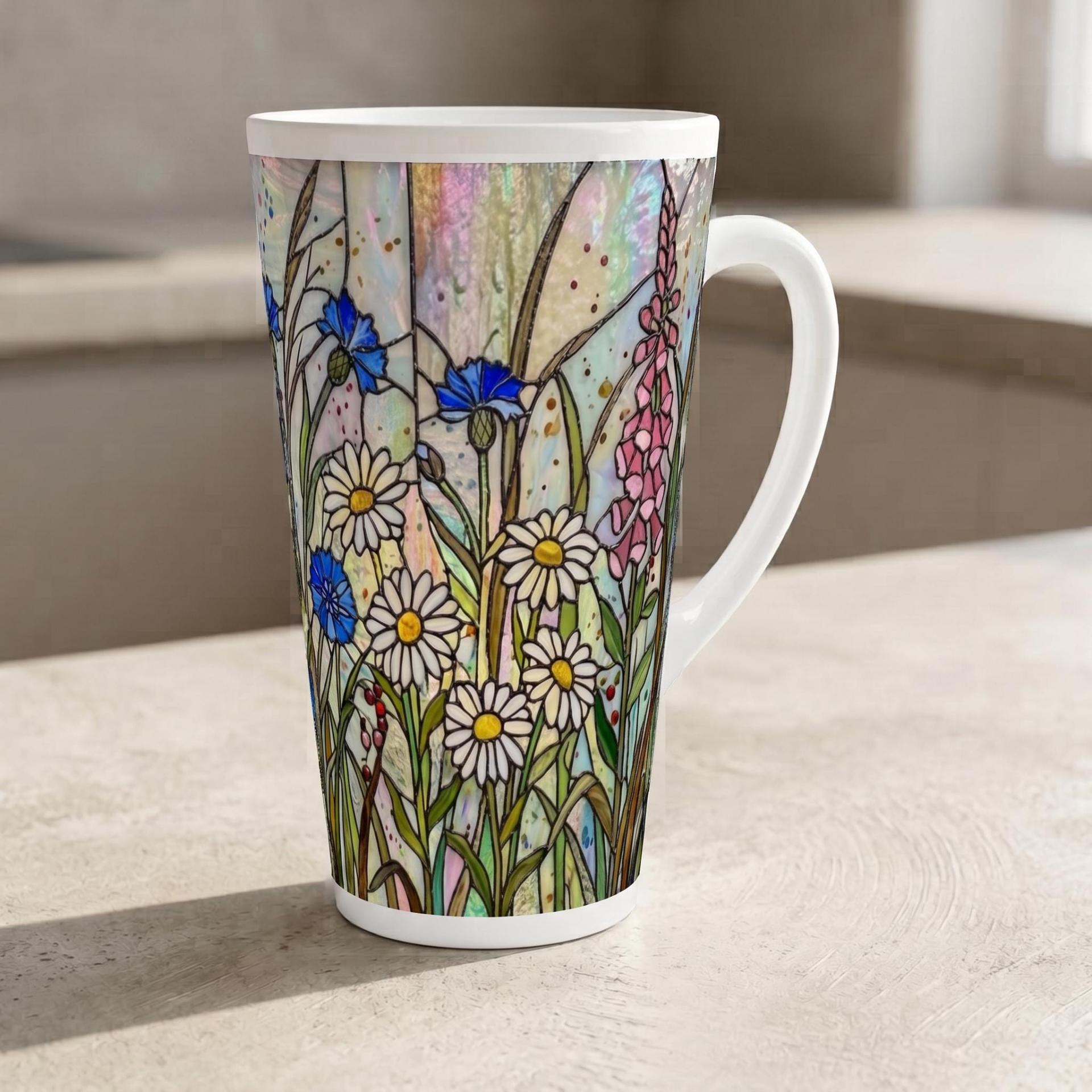 Latte 17oz Ceramic Mug - Coffee or Tea Cup, Extra Tall