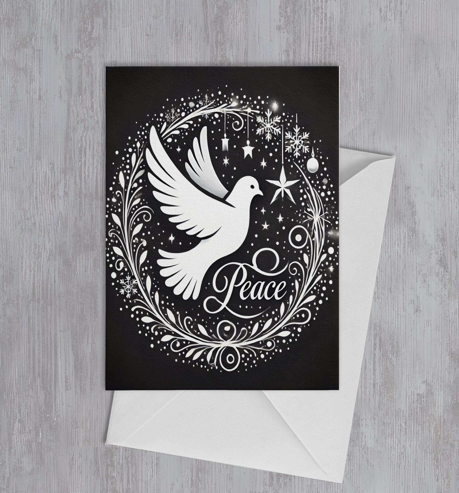 Dove of Peace - Christmas Card - Single or Bulk Pack of Christmas Greeting Cards