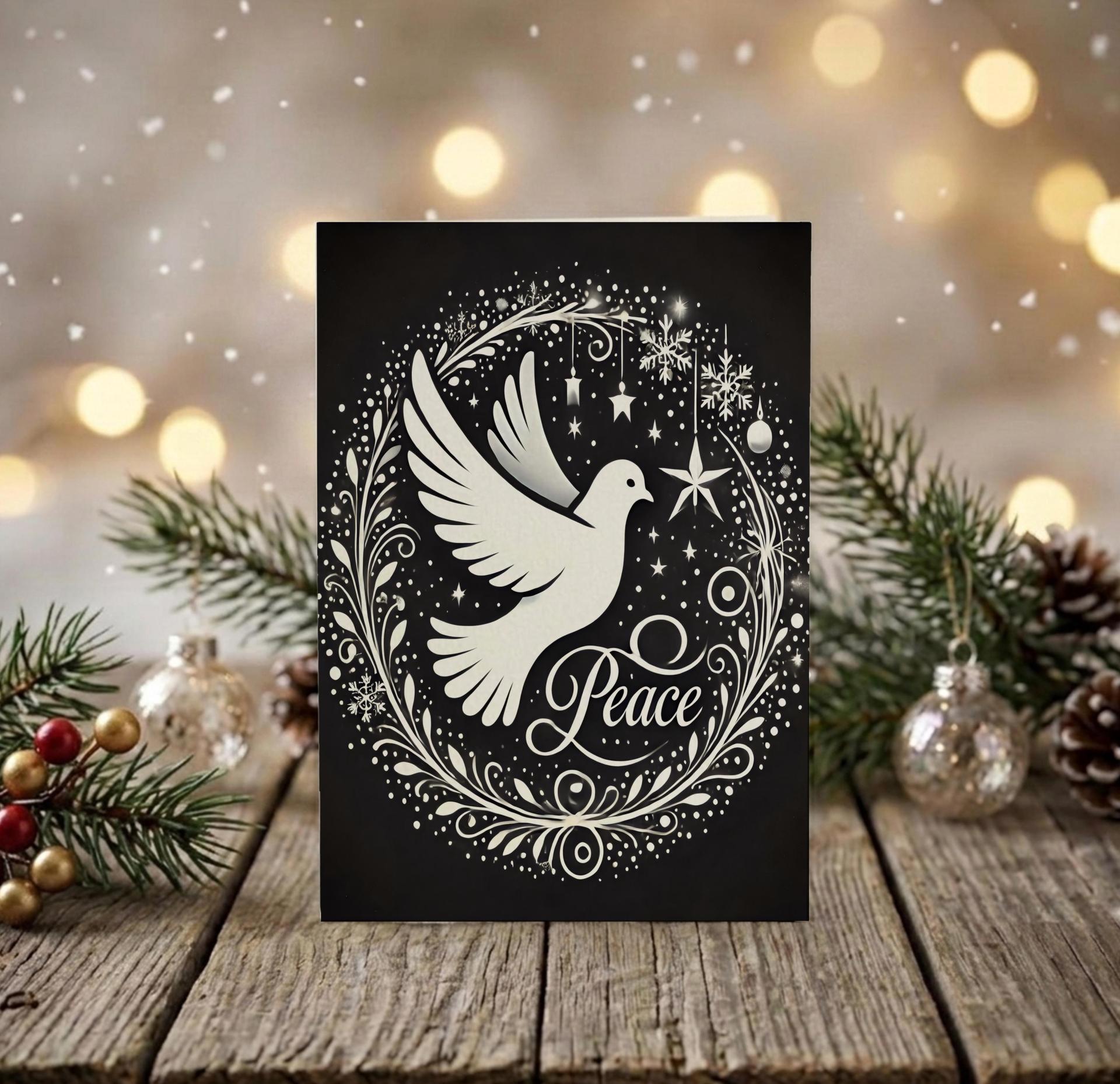 Dove of Peace - Christmas Card - Single or Bulk Pack of Christmas Greeting Cards