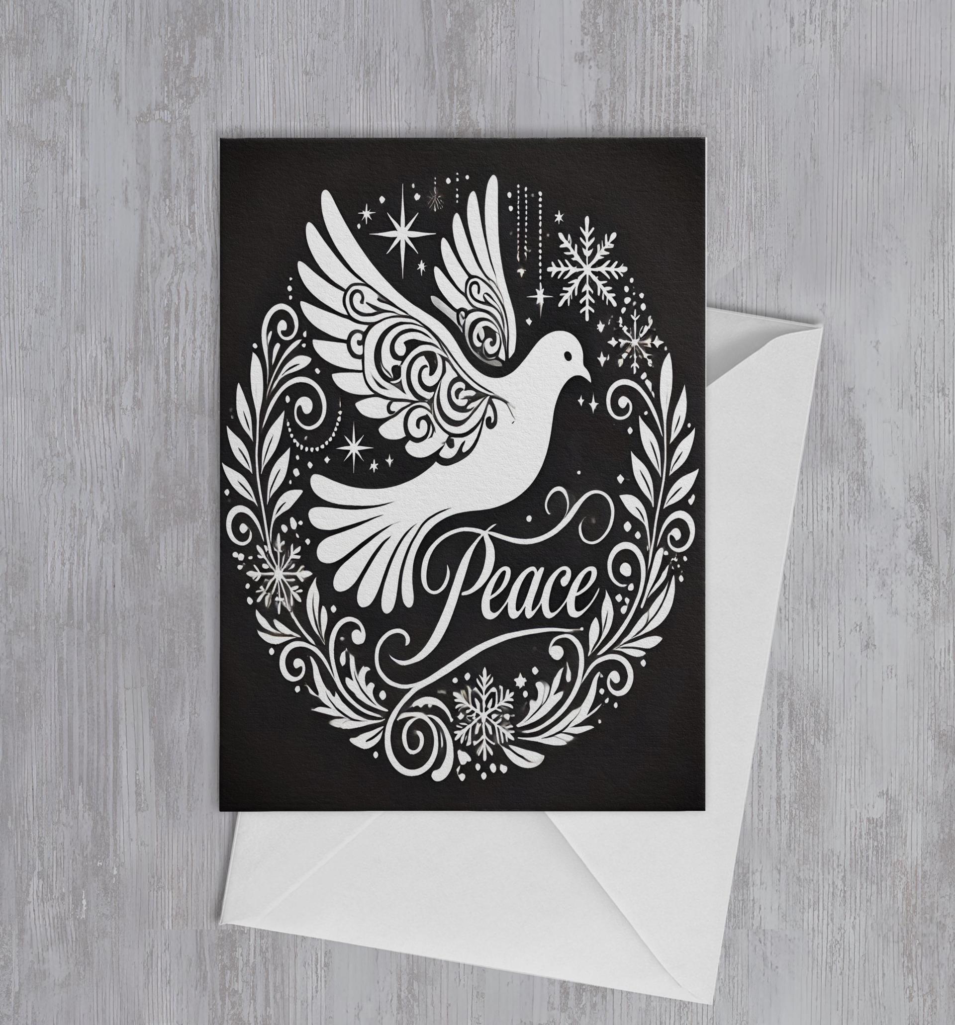 Dove of Peace, Set of 4 Designs, Christmas Cards, Holiday Bulk Pack of Cards