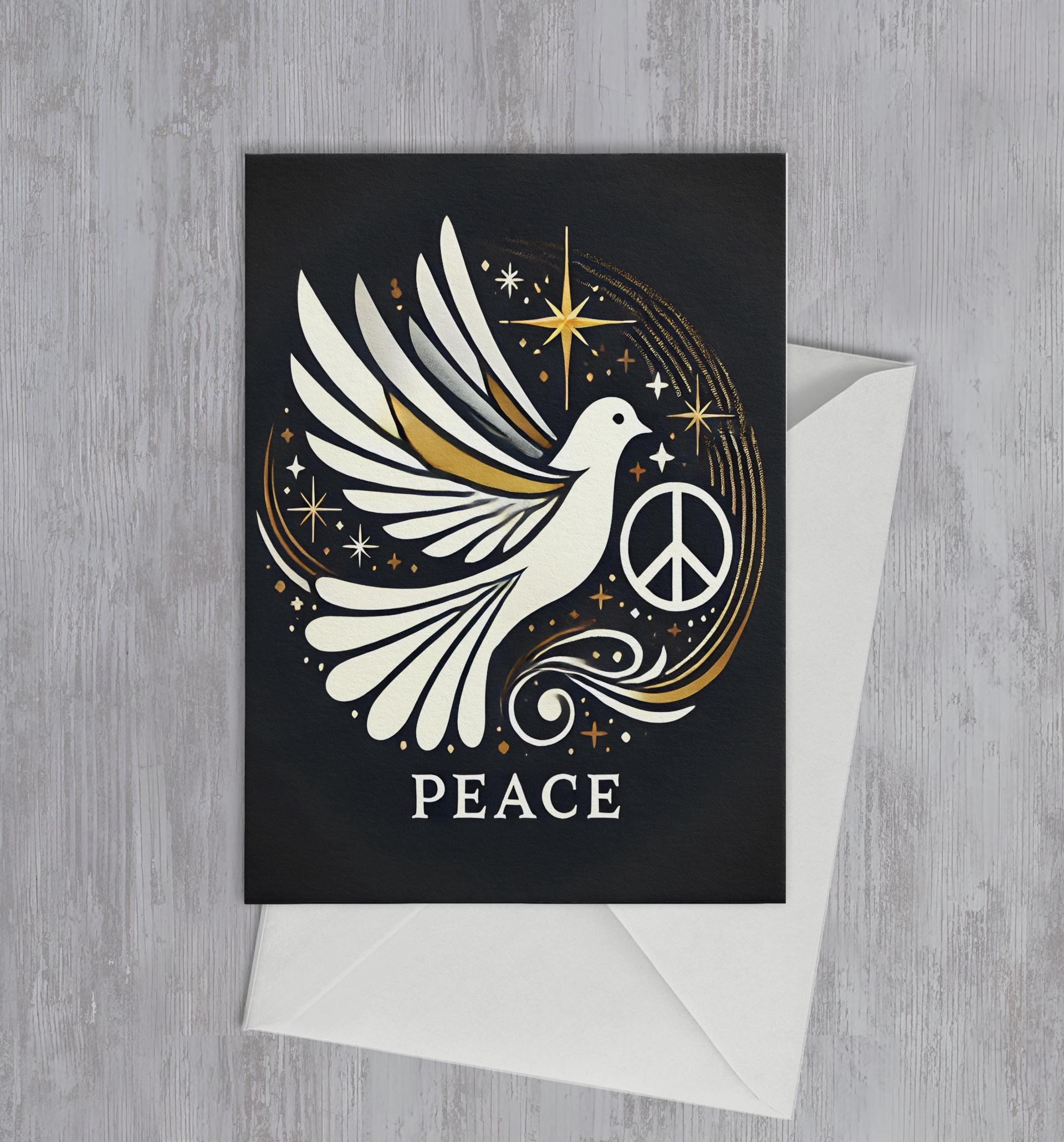 3 Pack, Dove of Peace, Holiday Greeting Cards, Bulk Pack of Cards