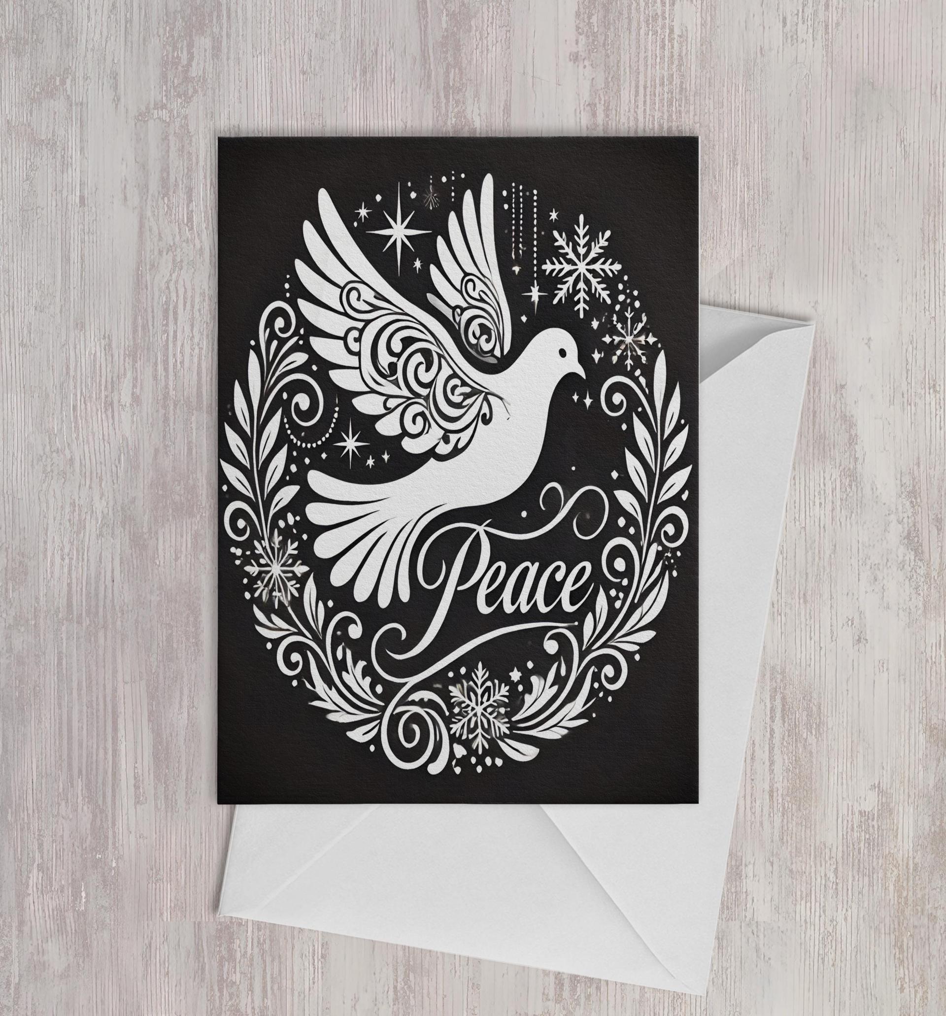Dove of Peace - Christmas Card - Bulk Pack of Christmas Greeting Cards