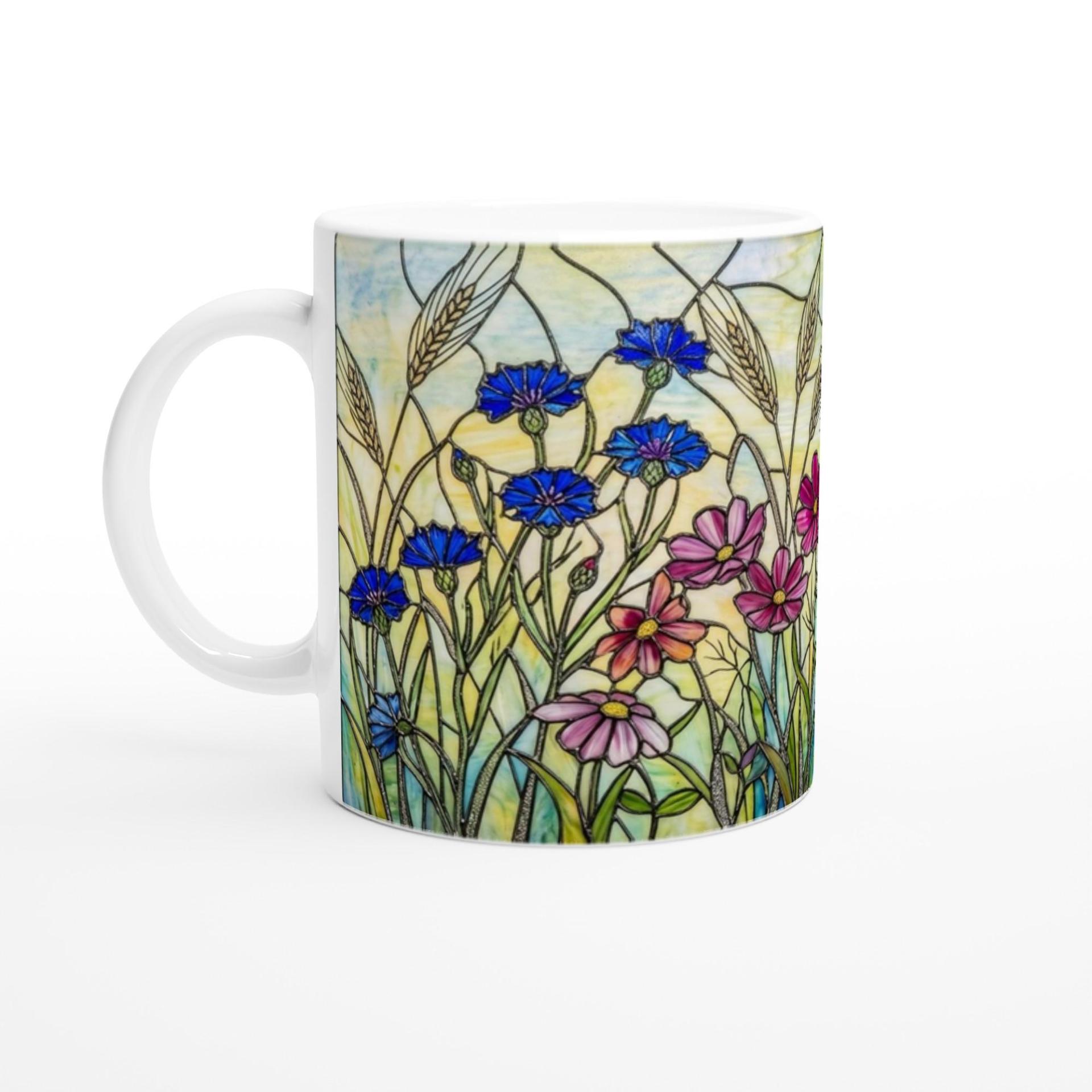Floral Cups -  Large and Small Ceramic Mugs