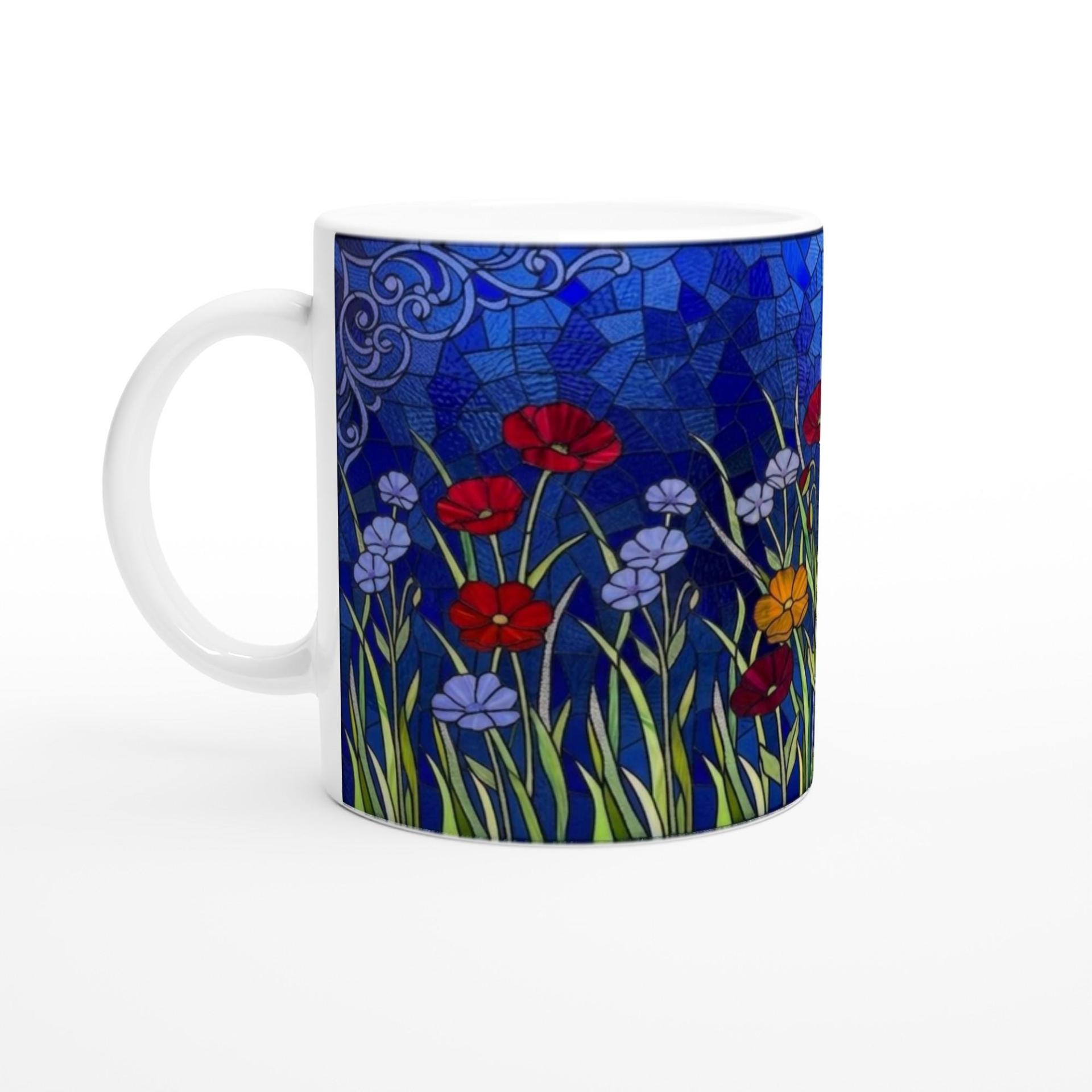 Floral Cups -  Large and Small Ceramic Mugs