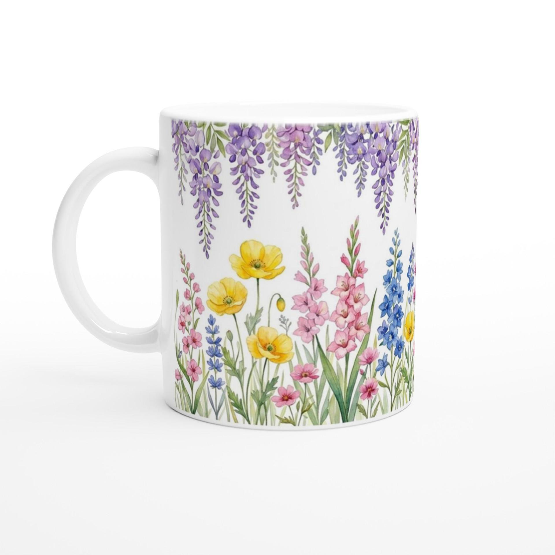Floral Cups -  Large and Small Ceramic Mugs