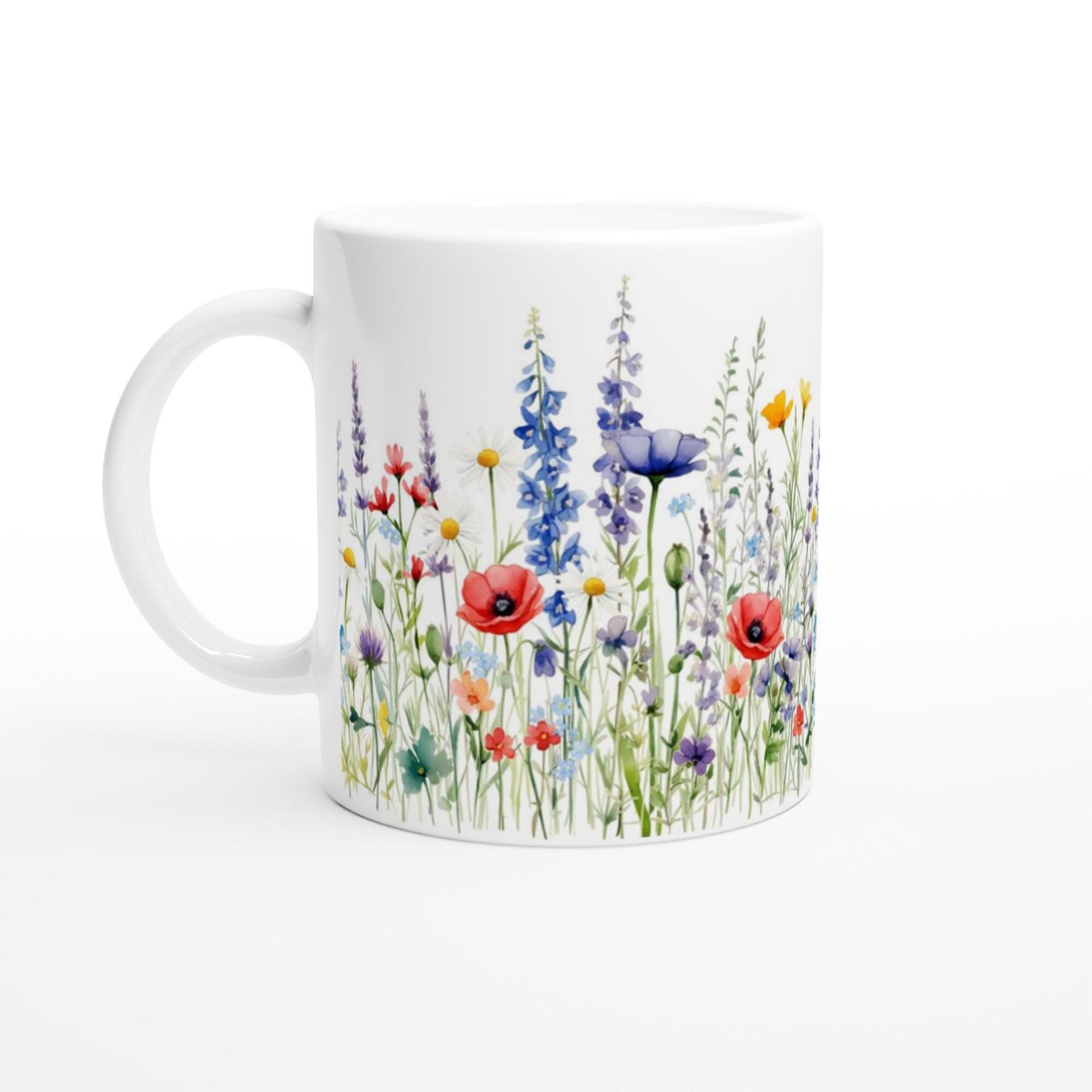 Floral Cups -  Large and Small Ceramic Mugs