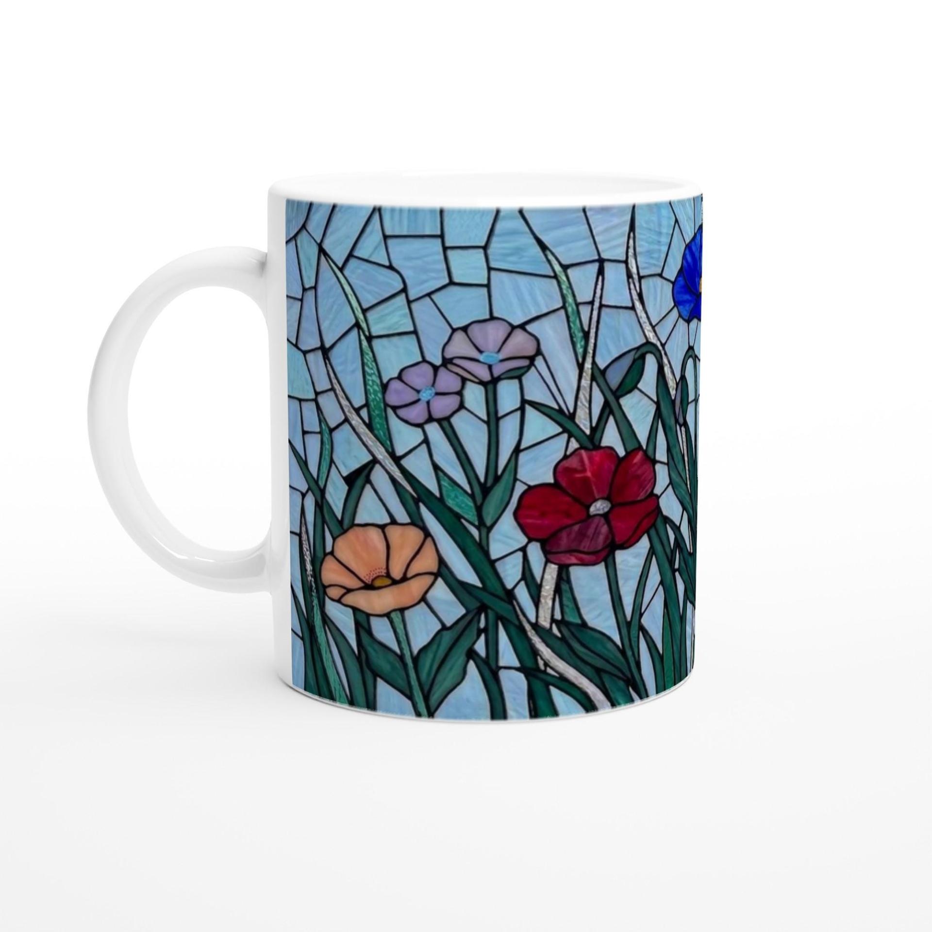 Floral Cups Set - Large and Small Mug Set