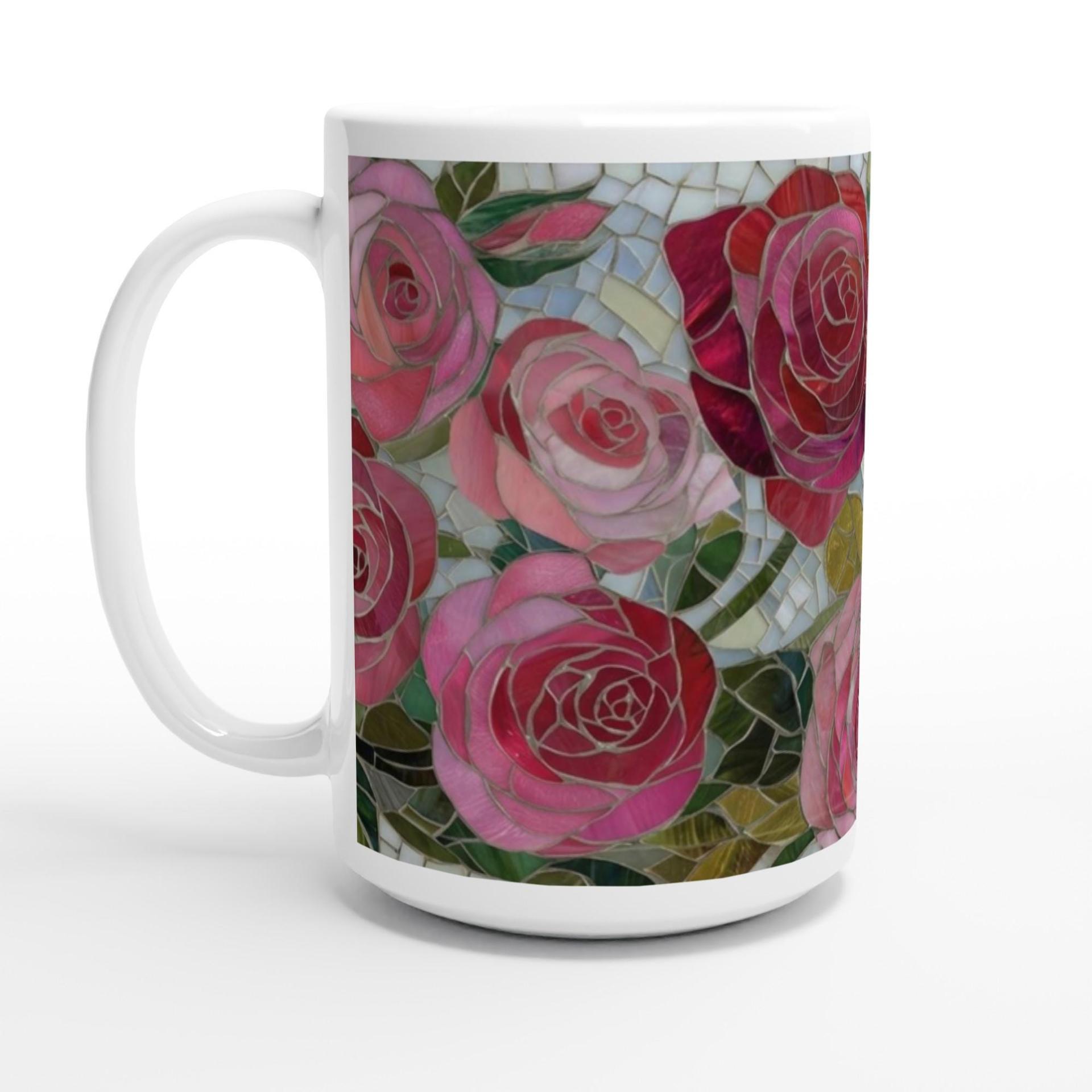 Roses- Floral Cups -  Large and Small Ceramic Mugs