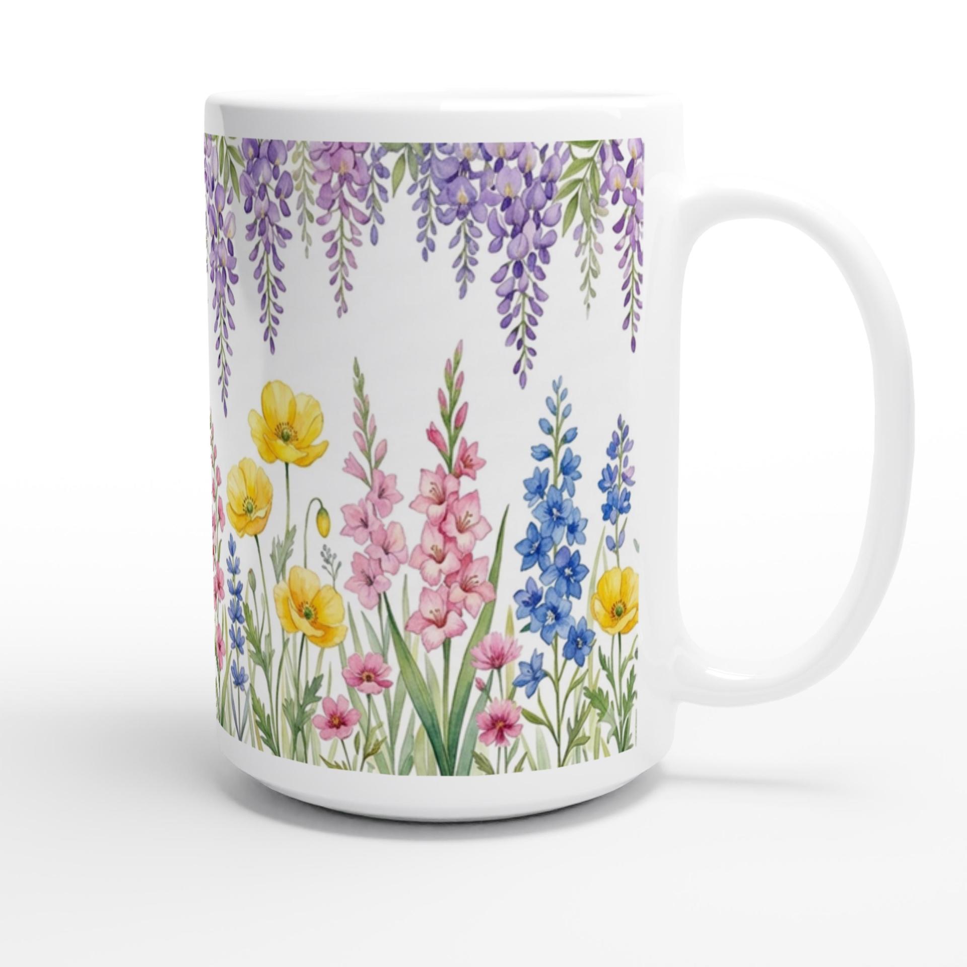 Floral Cups -  Large and Small Ceramic Mugs