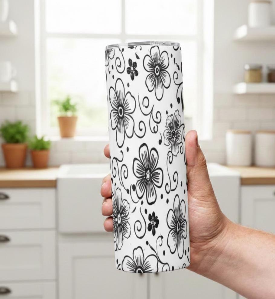 Skinny Tumbler, Large Stainless Steel Insulated Travel Mug