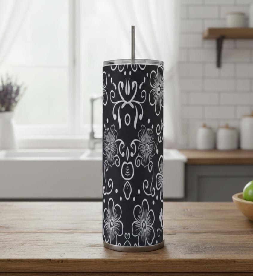 Extra Large Skinny Tumbler, 30oz and 20oz Stainless Steel Travel Mugs with Lids