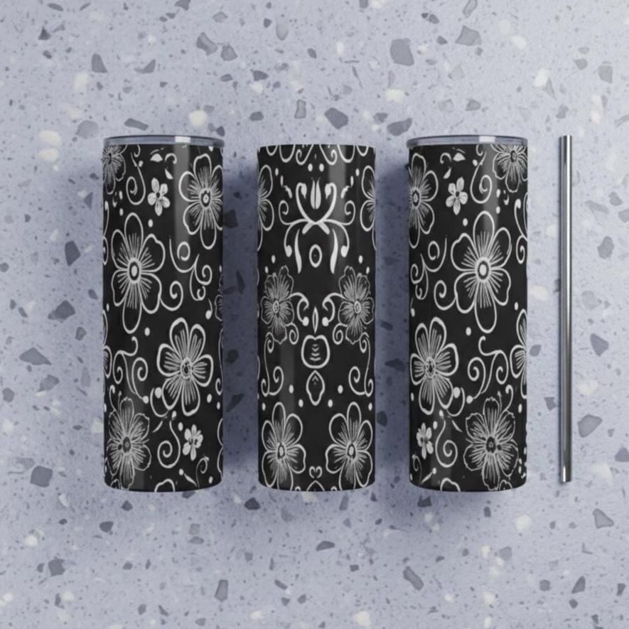 Extra Large Skinny Tumbler, 30oz and 20oz Stainless Steel Travel Mugs with Lids
